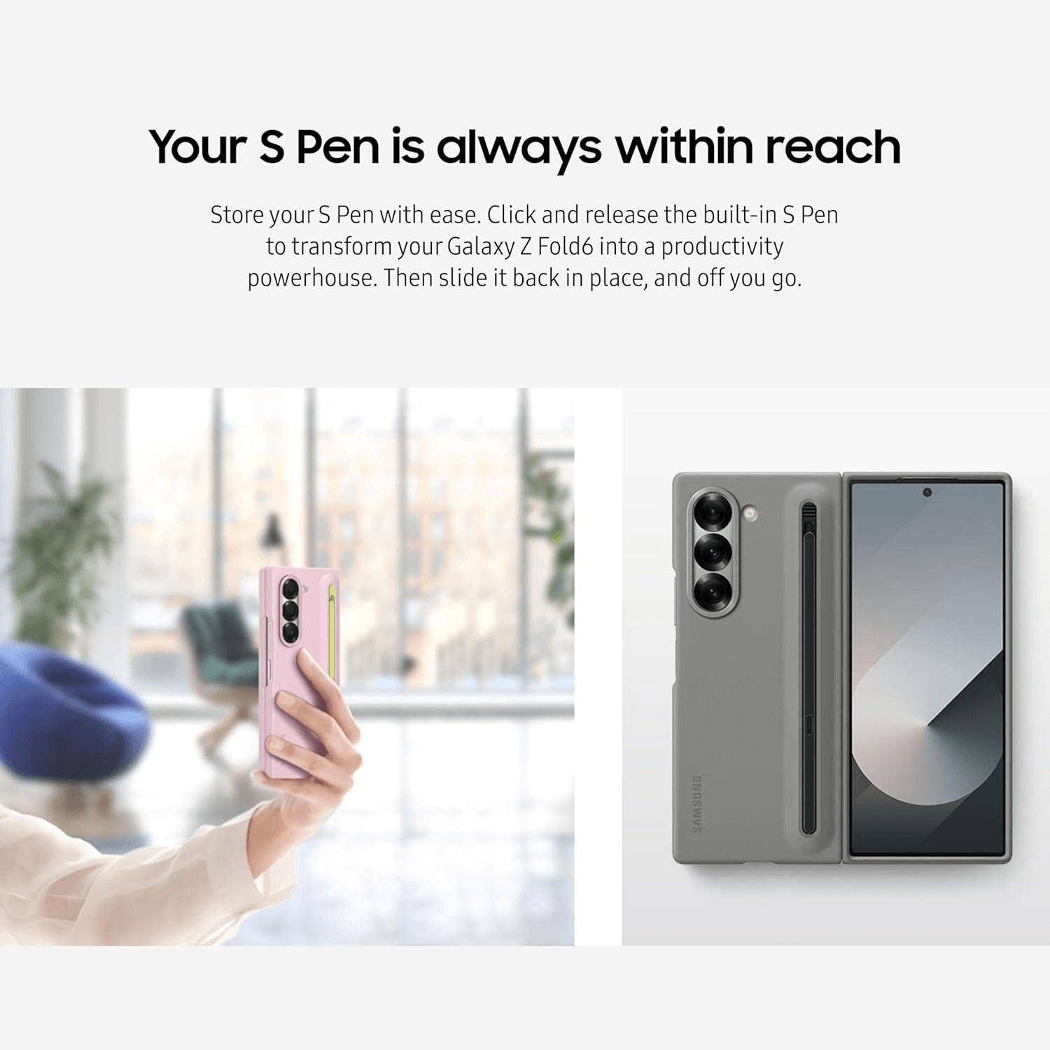 Samsung Galaxy Z Fold6 Slim Case with S-Pen