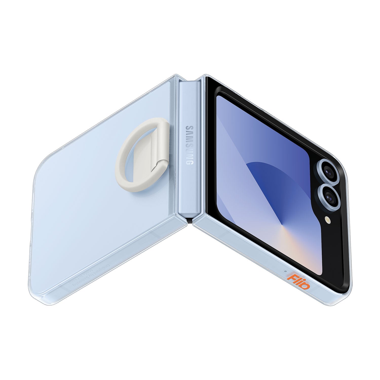 Samsung Galaxy Z Flip6 Clear Case with Ring