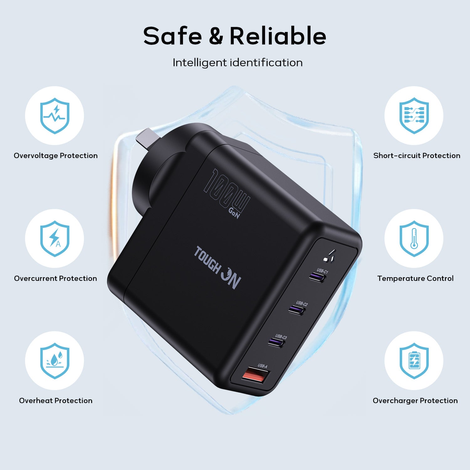 Tough On 100W GaN 4-Port Fast Wall Charger