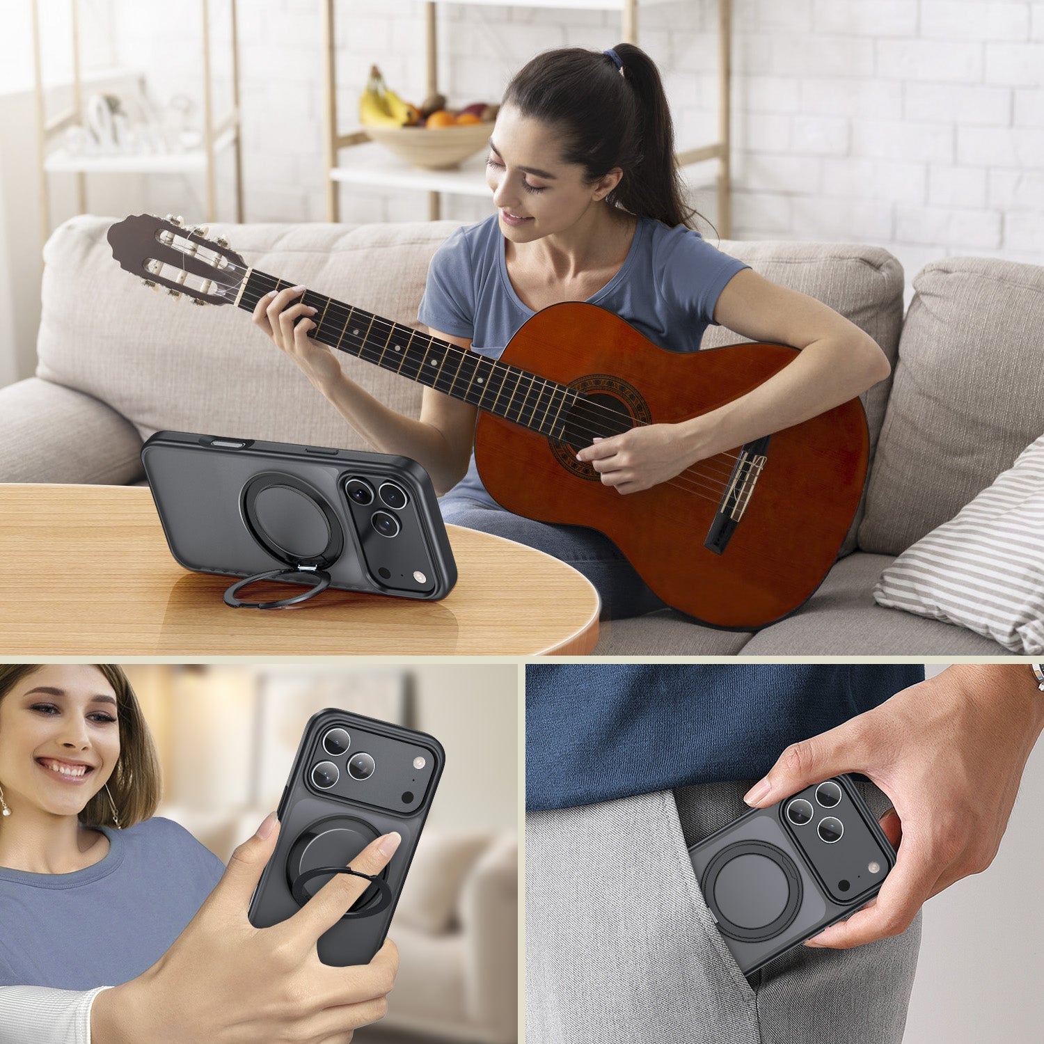 Tough On 360° Rotate Stand Case With MagSafe for iPhone