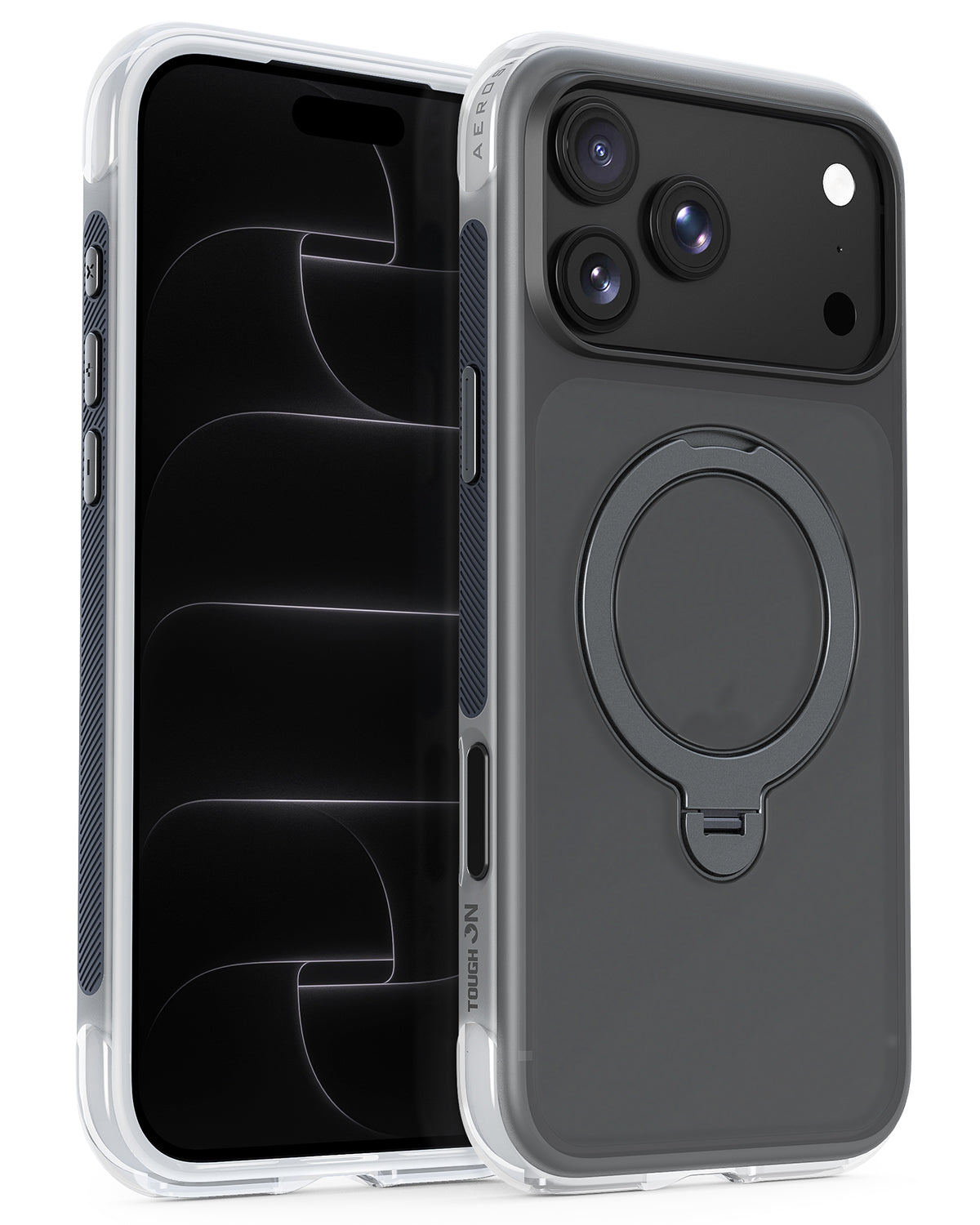 Tough On AeroShield Magnetic Case for iPhone with Air-Cushion & 360° Stand