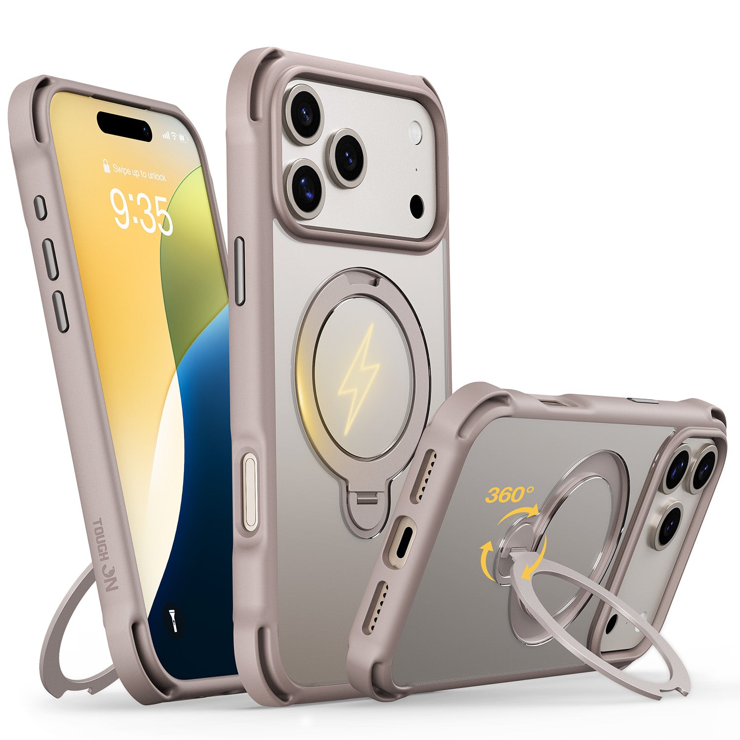 Tough On Armor Ultimate Case with Stand MagSafe Compatible for iPhone 17 Series-4