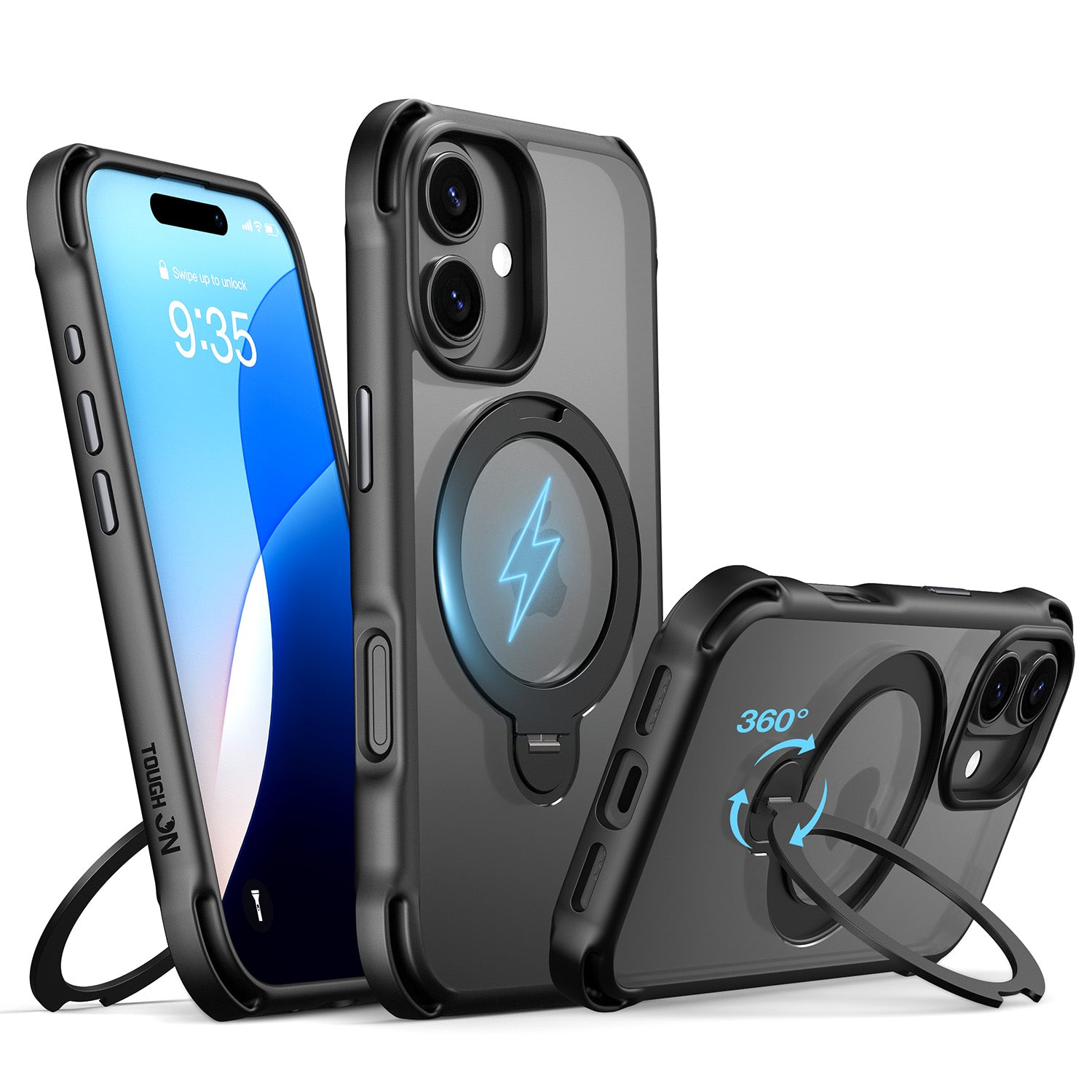 Tough On Armor Ultimate Case with Stand MagSafe Compatible for iPhone 17 Series-2