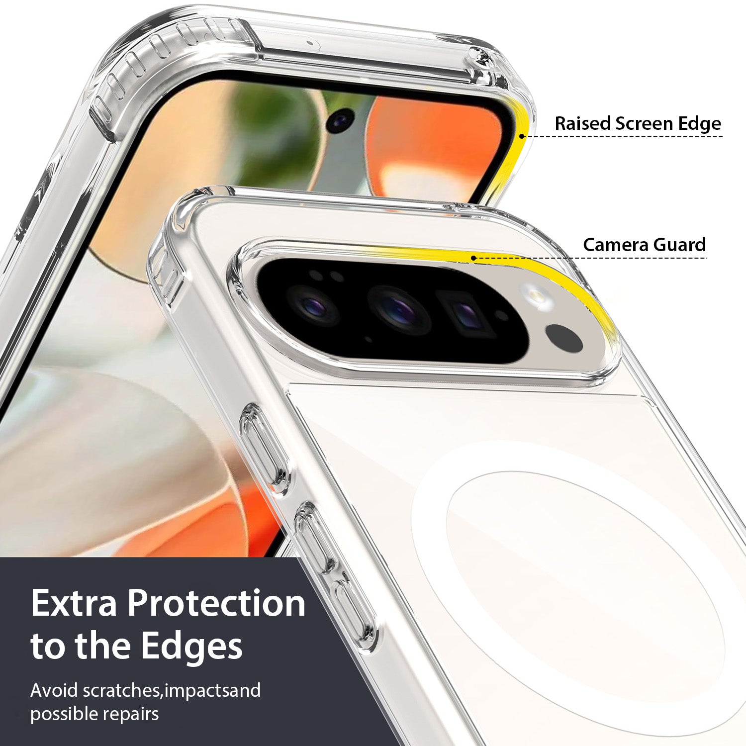 Tough On Google Pixel 10 Pro XL Case Clear Air with MagSafe