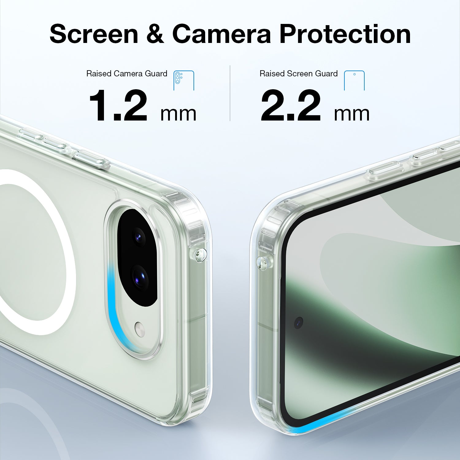 Tough On Google Pixel 10a Magnetic Case Clear Air