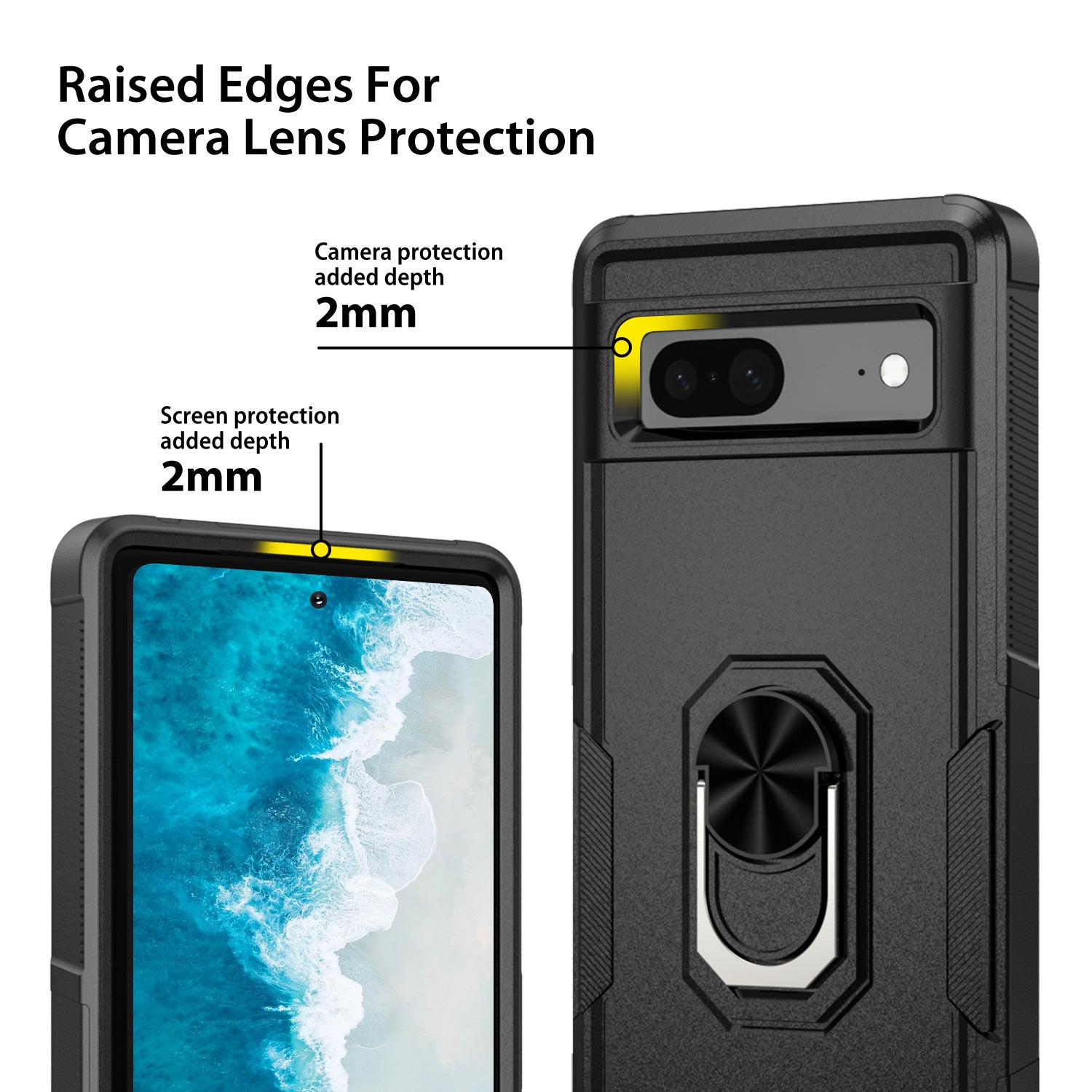 Tough On Google Pixel 8 Case Tough Armor Black