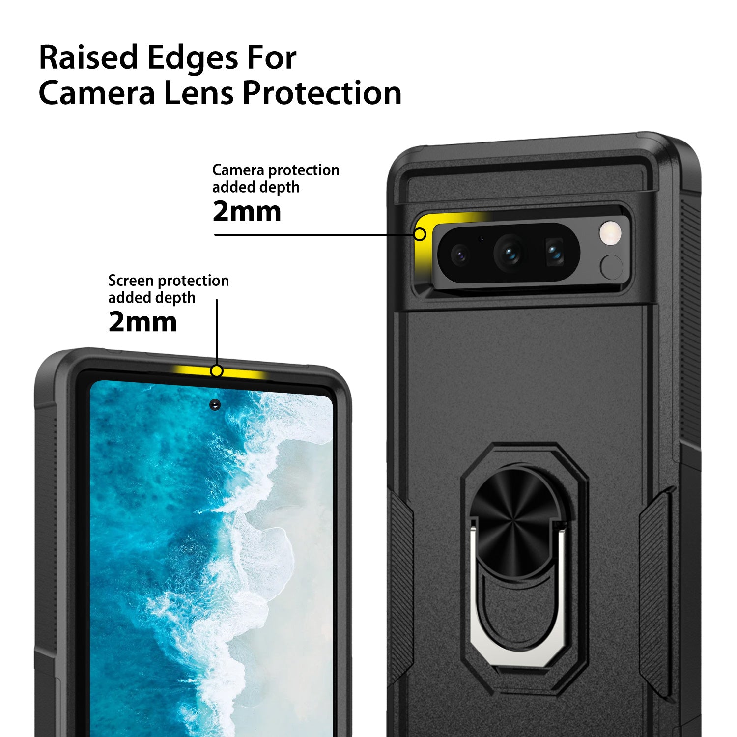 Tough On Google Pixel 8 Pro Case Tough Armor Black