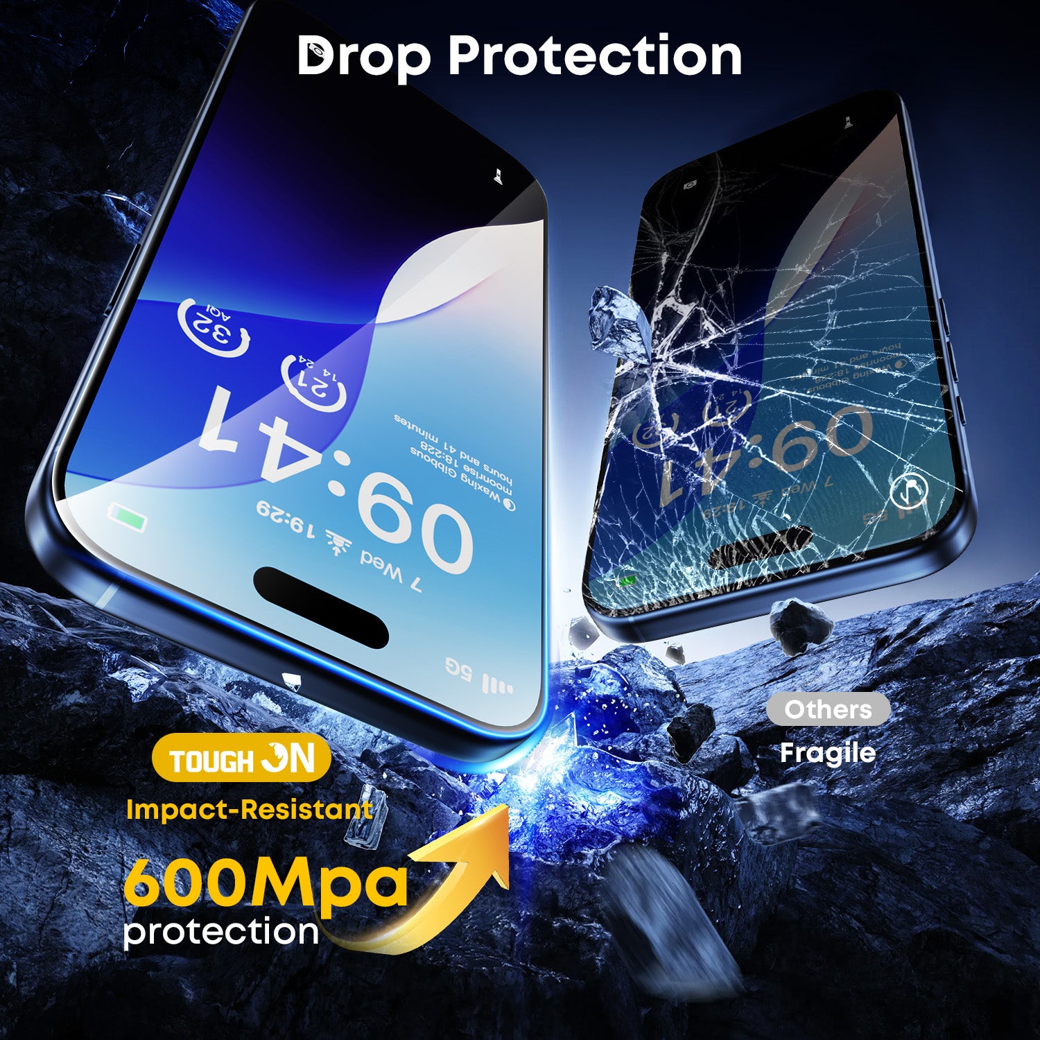 Tough On HD Clear Nano Glass Screen Protector for iPhone