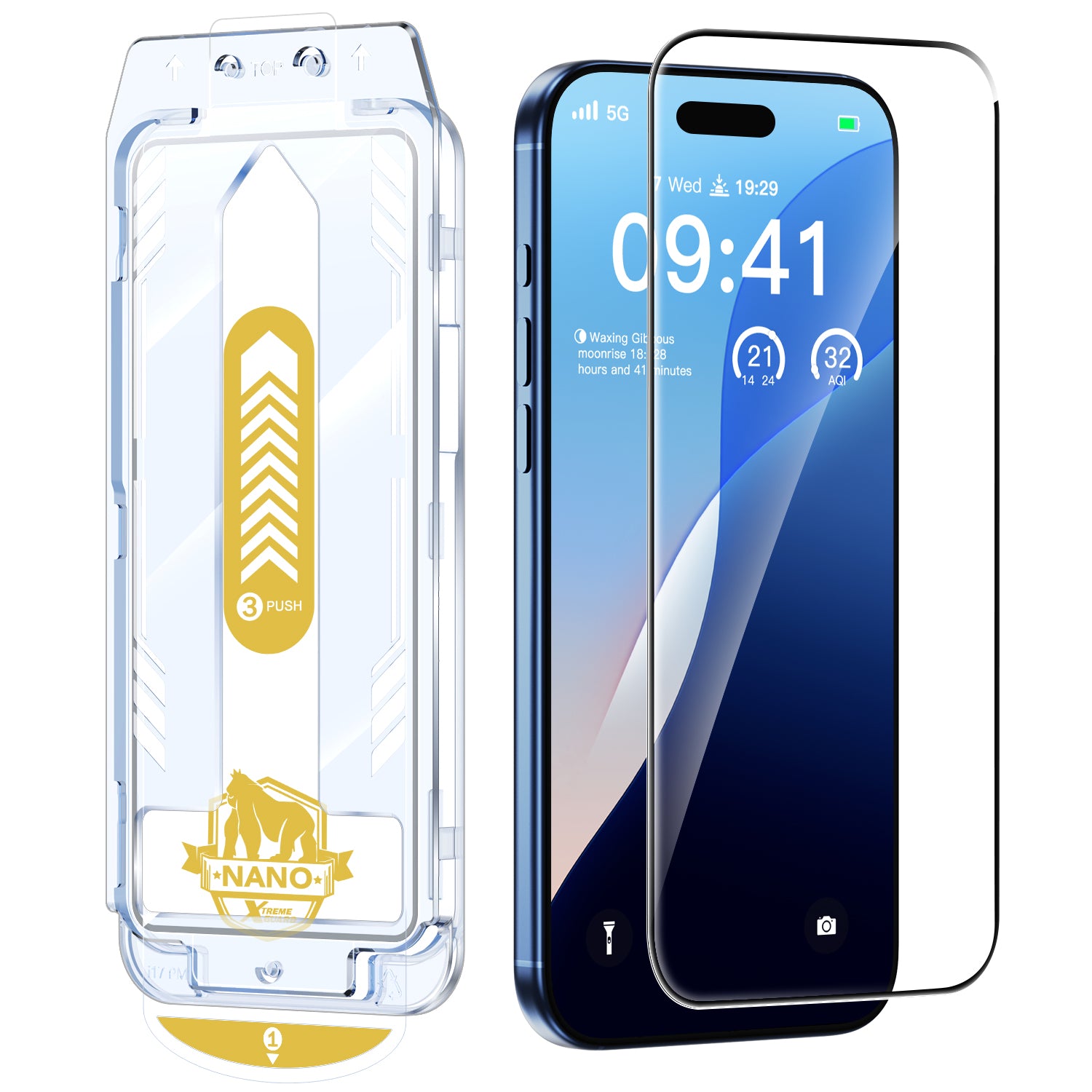 Tough On HD Clear Nano Glass Screen Protector for iPhone