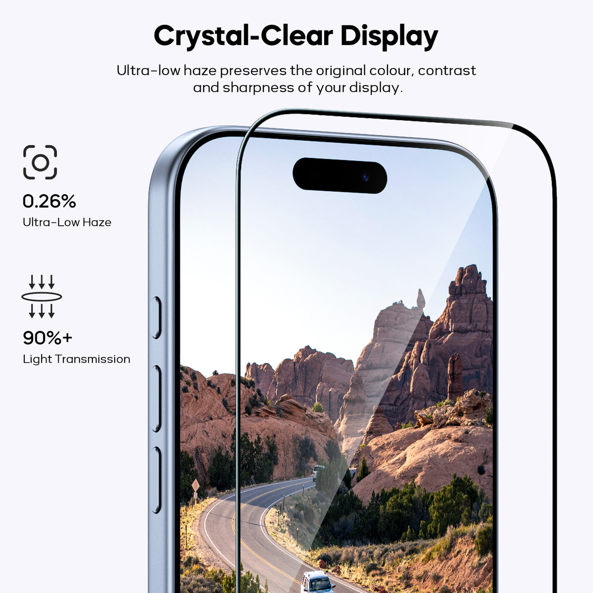 Tough On HD Clear Nano Glass Screen Protector for iPhone