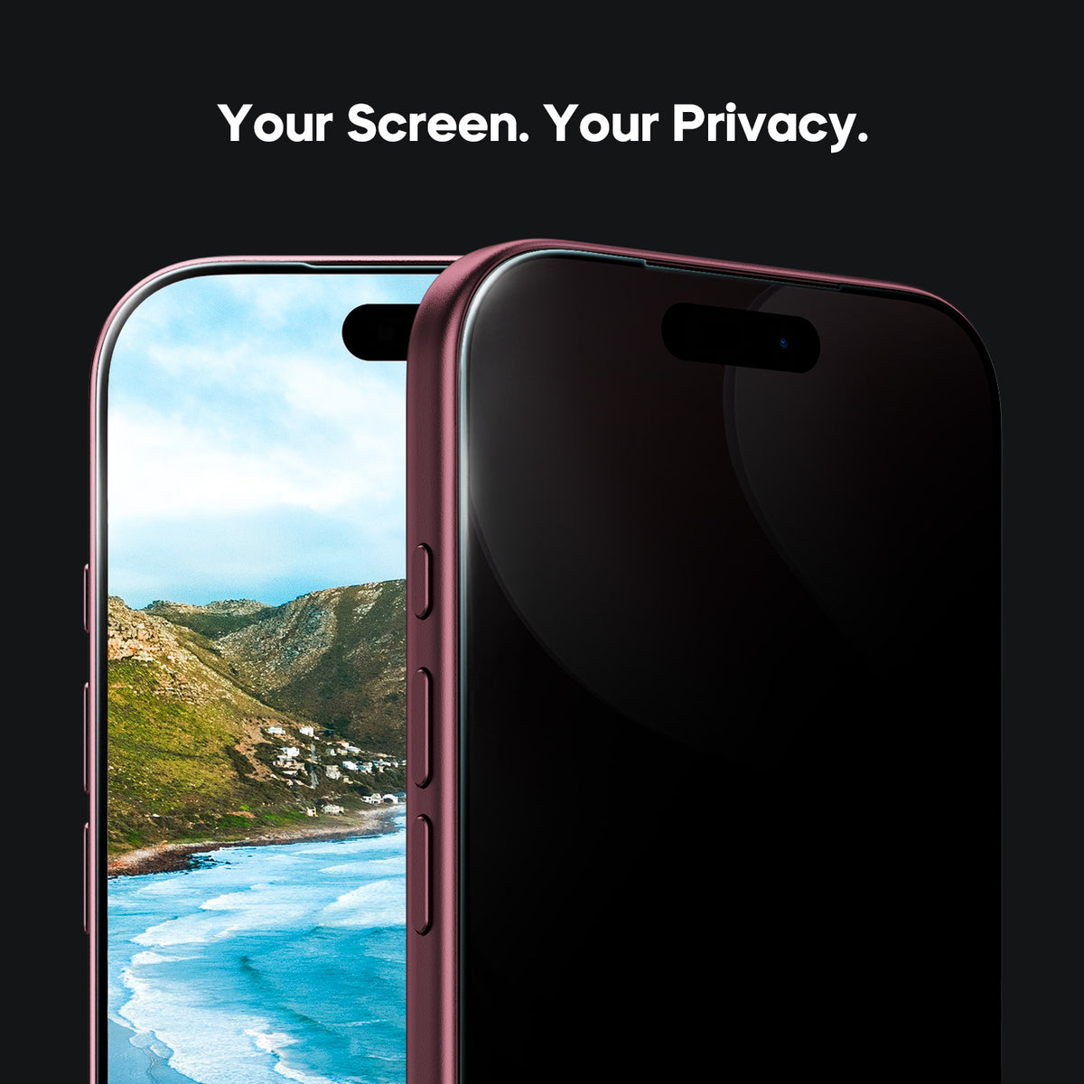 Tough On Privacy Nano Glass Screen Protector for iPhone
