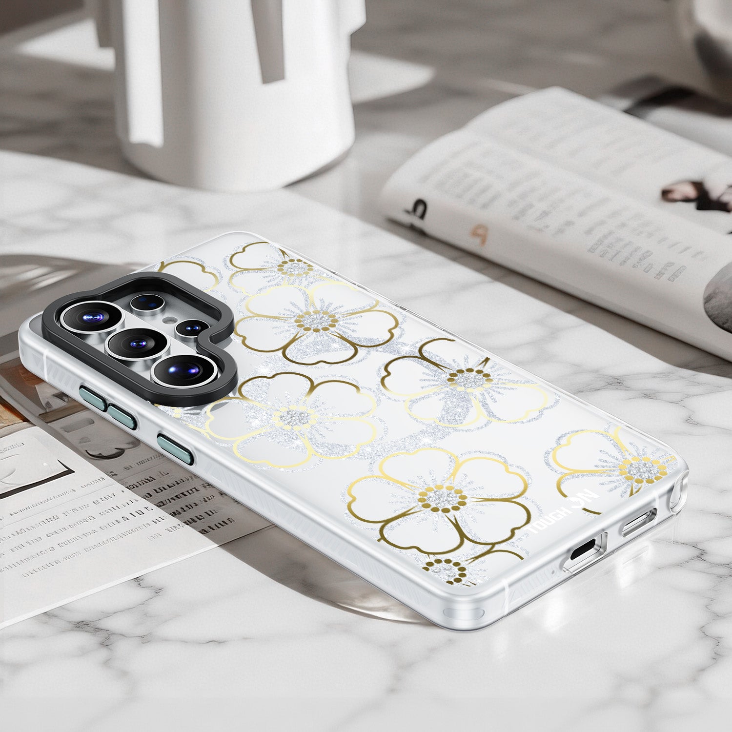 Tough On IMD Golden Flora Case for Samsung Galaxy S26 Series