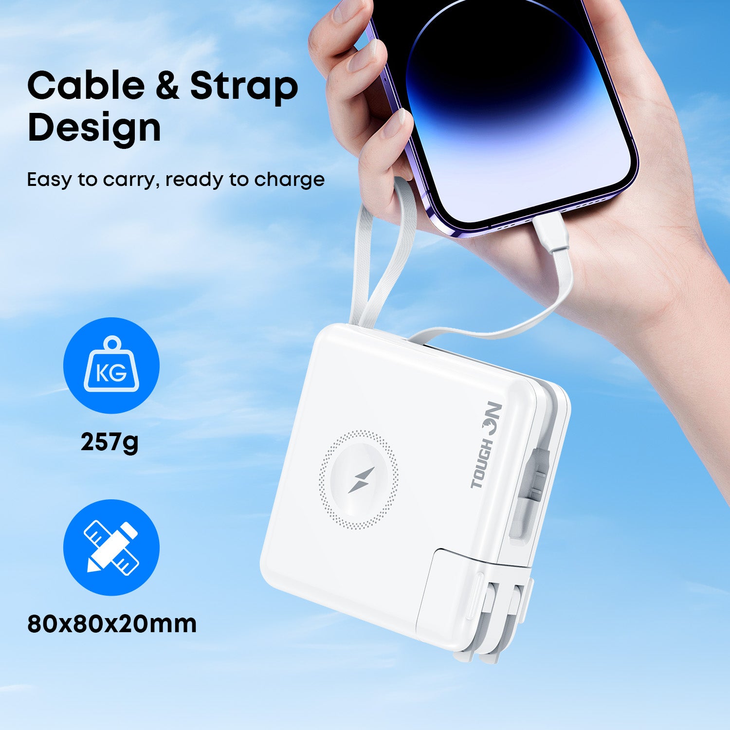 Tough On MagGo 5-in-1 Universal Travel Power Bank 10000mAh