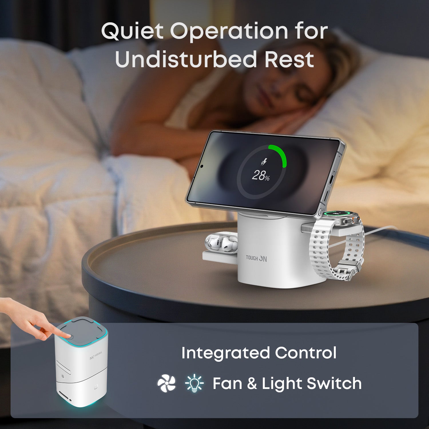 Tough On MagPro 3-in-1 Wireless Charger