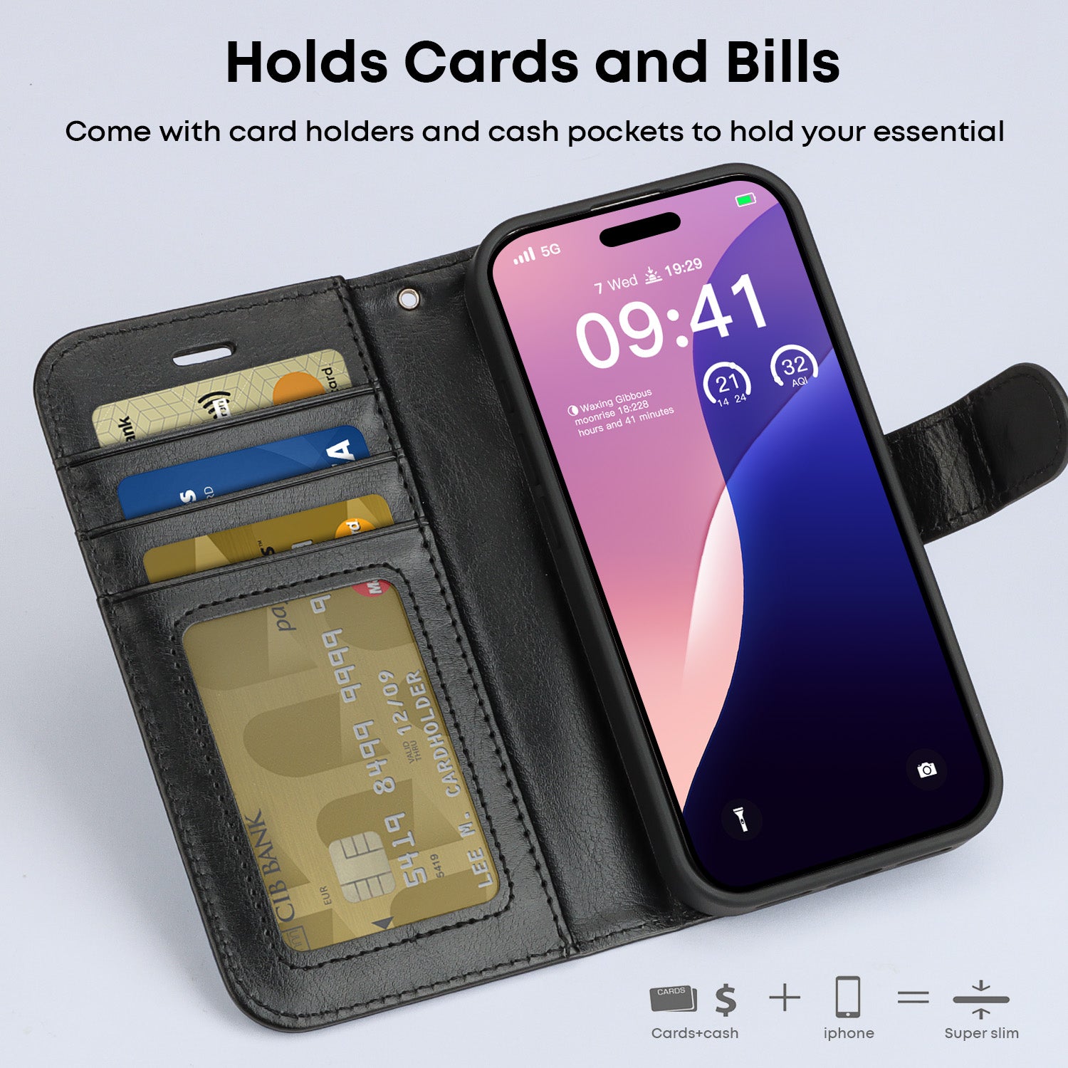 Tough On Magnetic Detachable Leather Case for iPhone 17 Series