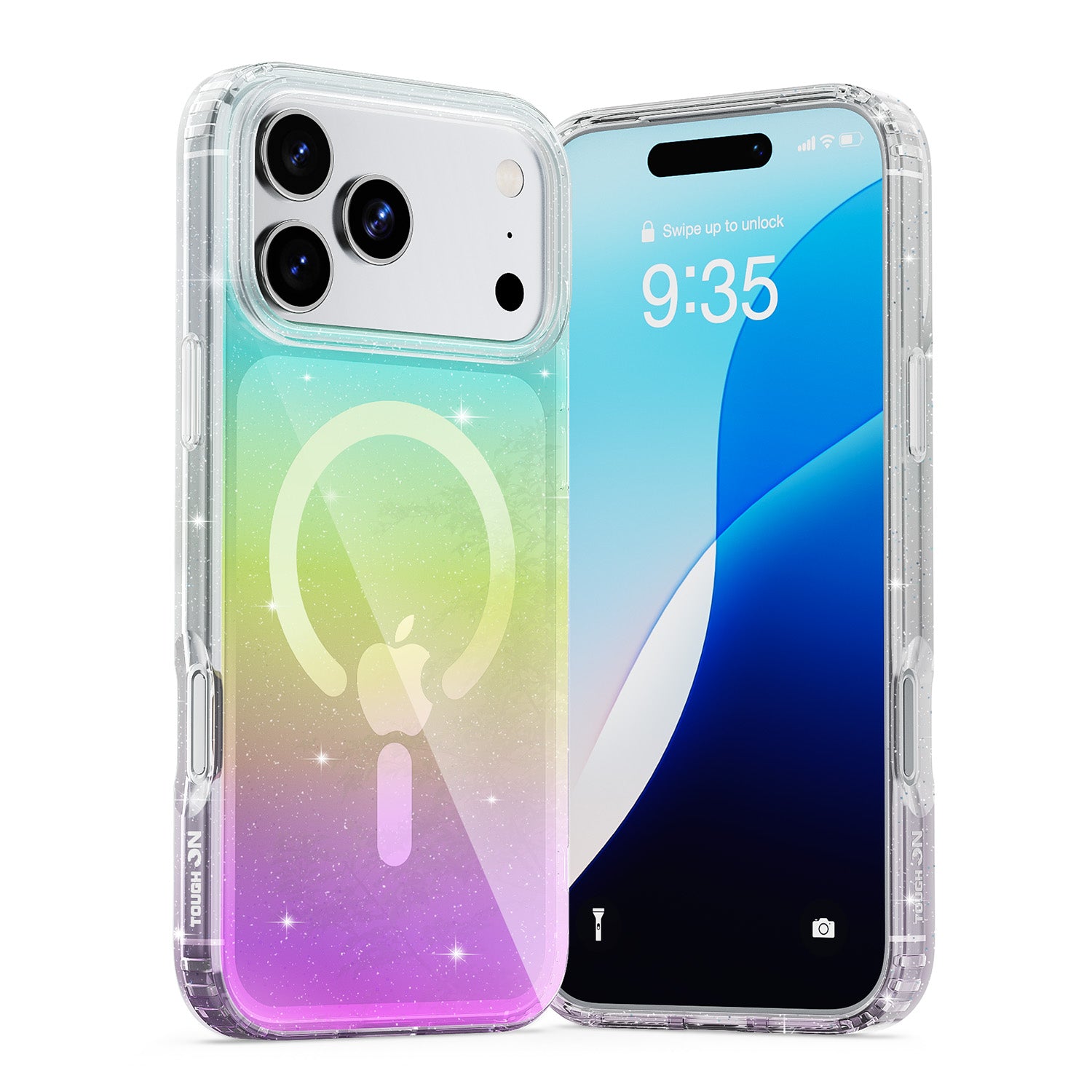 Tough On Anti-Yellowing Glitter Iridescent Case with MagSafe for iPhone