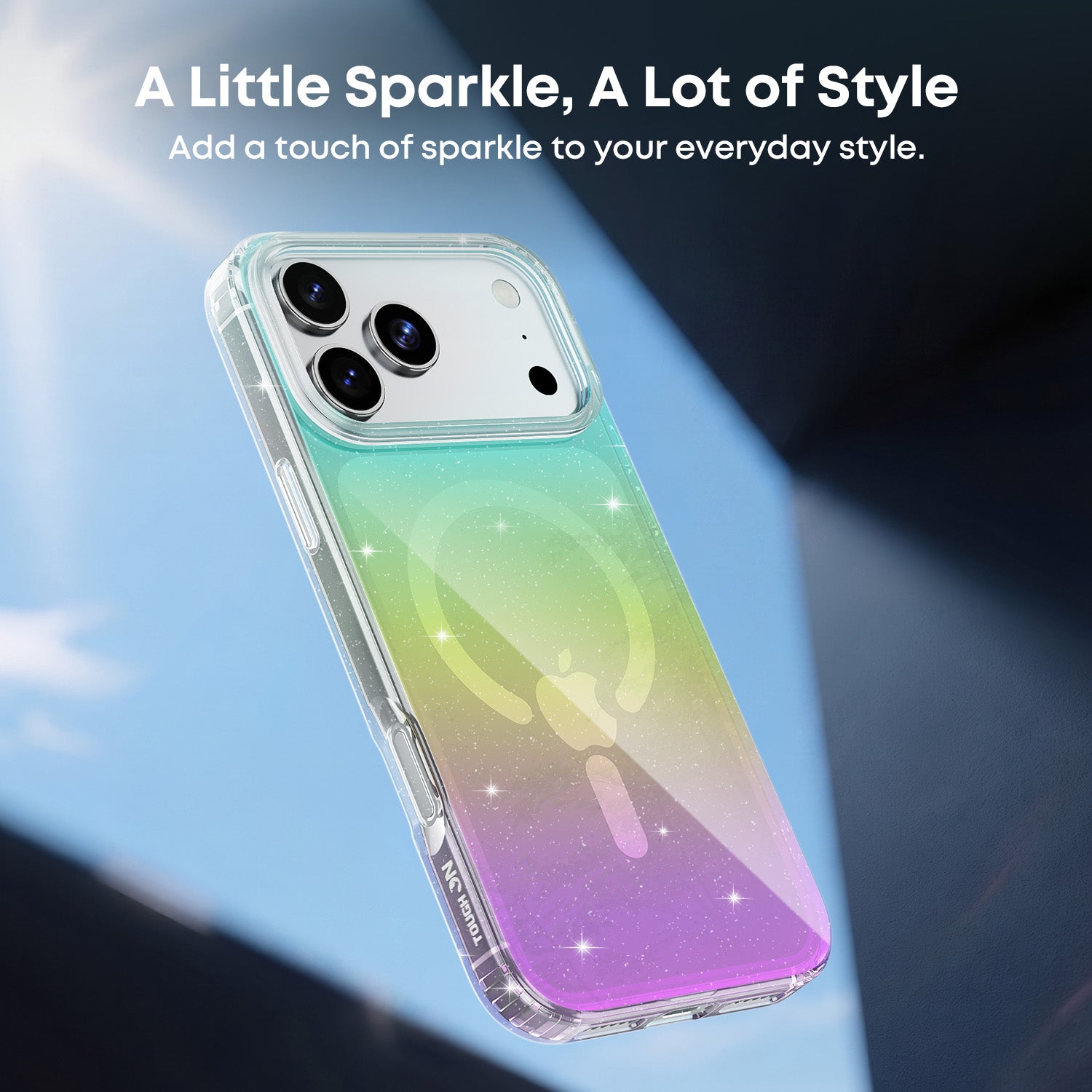 Tough On Anti-Yellowing Glitter Iridescent Case with MagSafe for iPhone