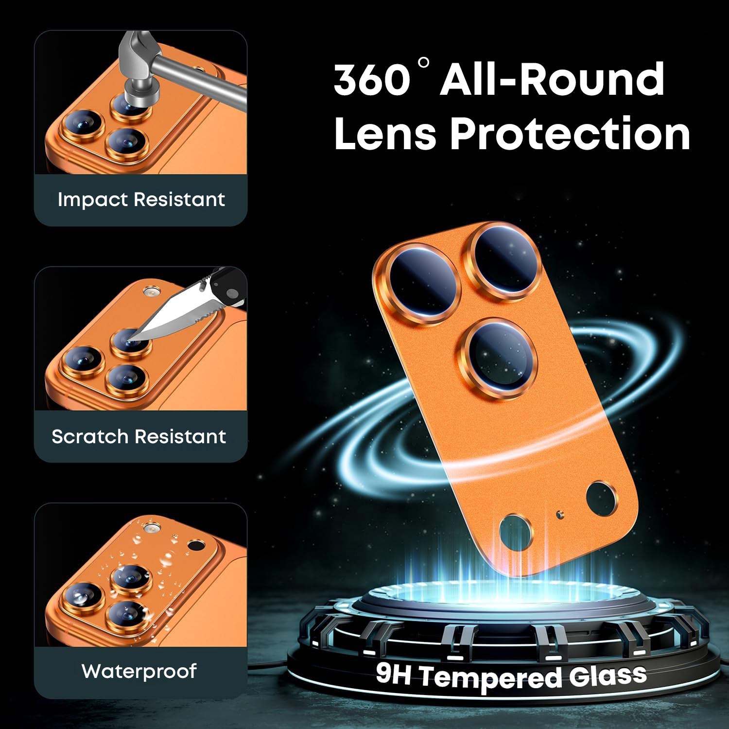 Tough On Rear Camera Protector Matte Metal for iPhone 17 Series