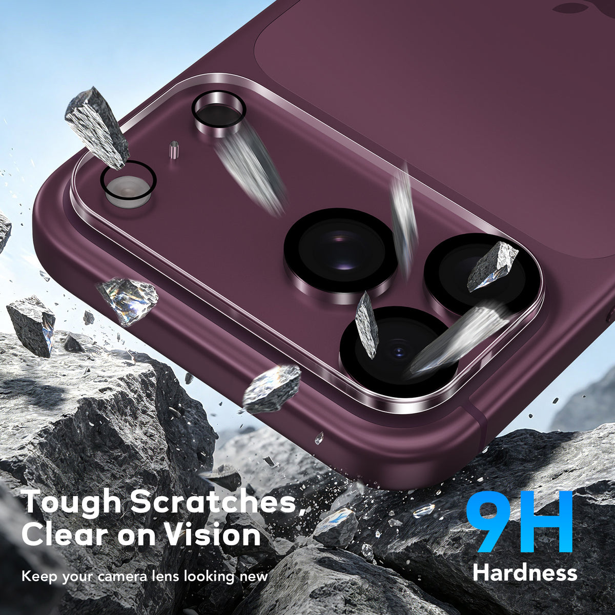 Tough On Rear Camera Protector Tempered Glass for iPhone