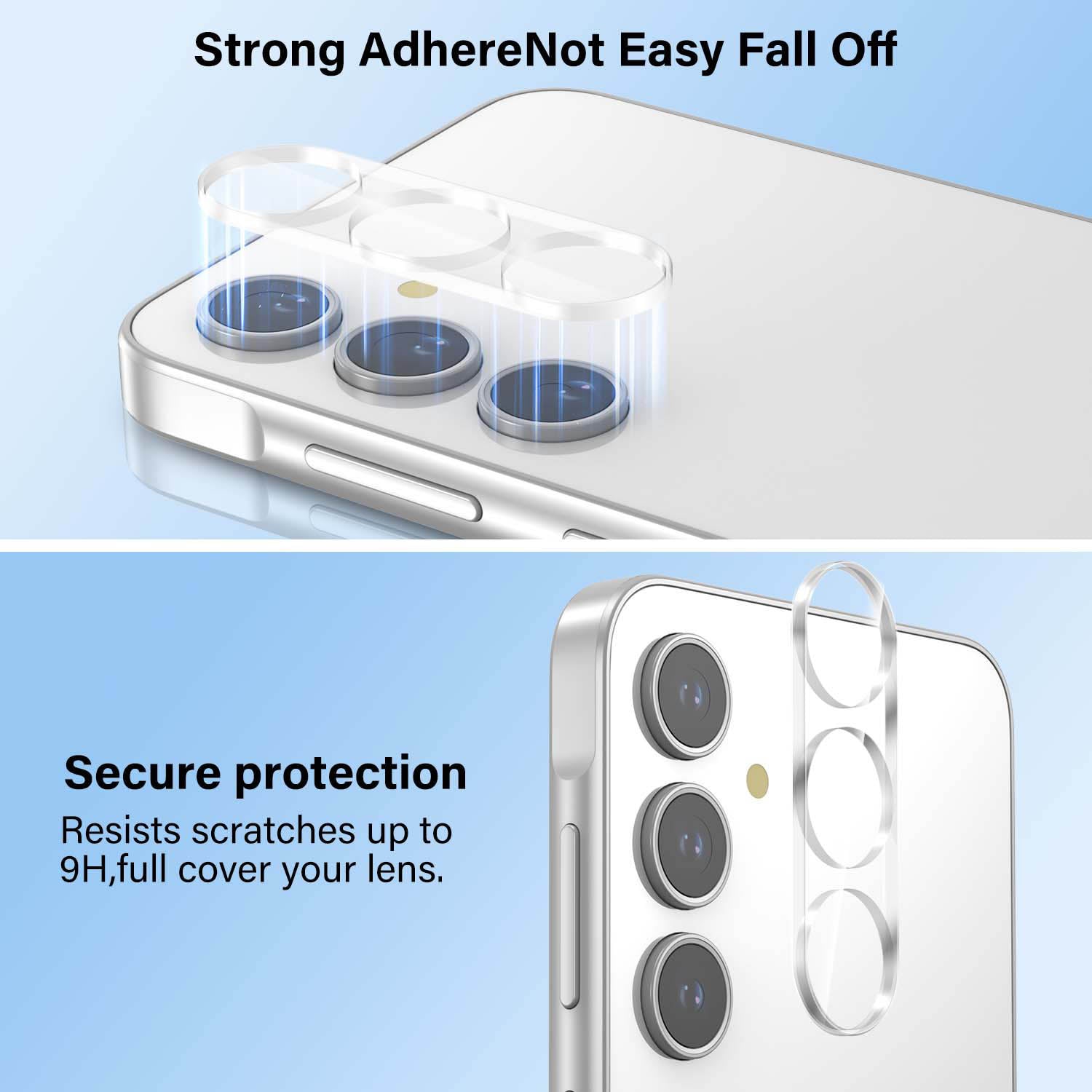 Tough On Samsung Galaxy A16 Camera Protector Tempered Glass Clear