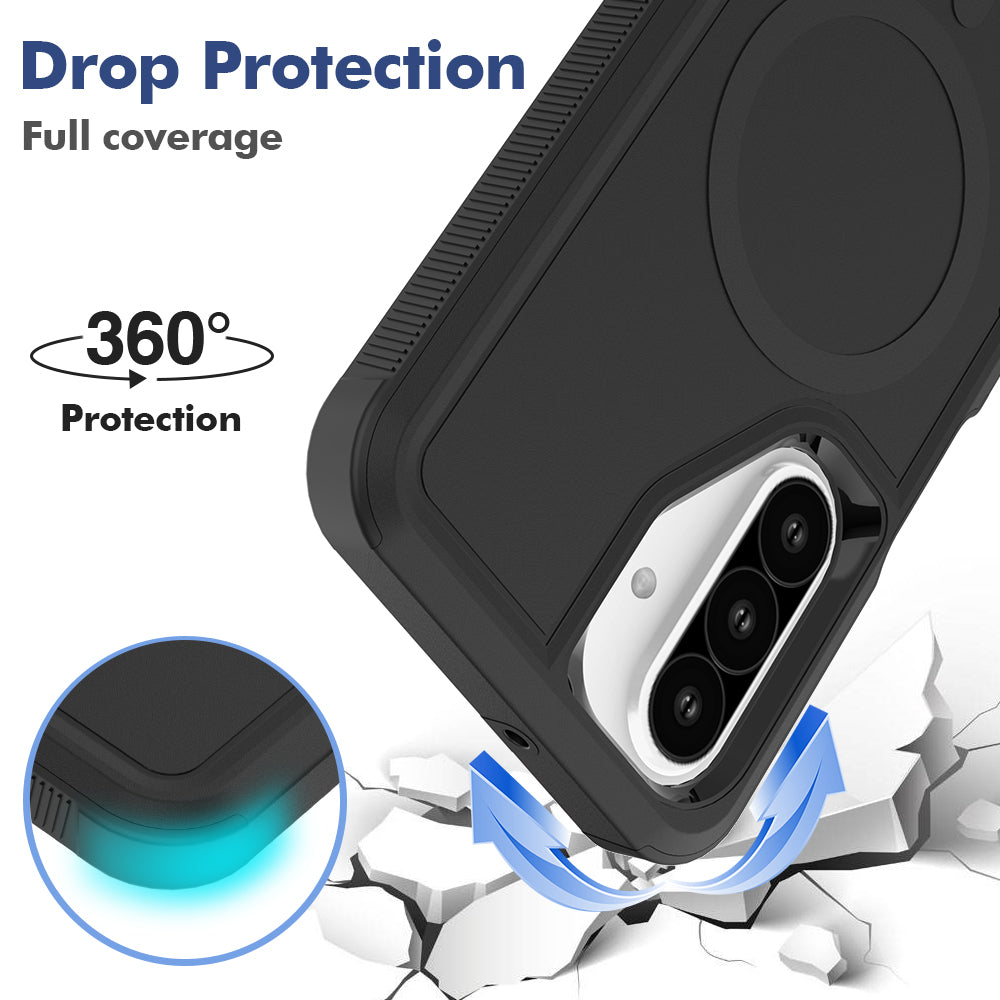 Tough On Samsung Galaxy A26 Case with MagSafe Heavy Armor Black
