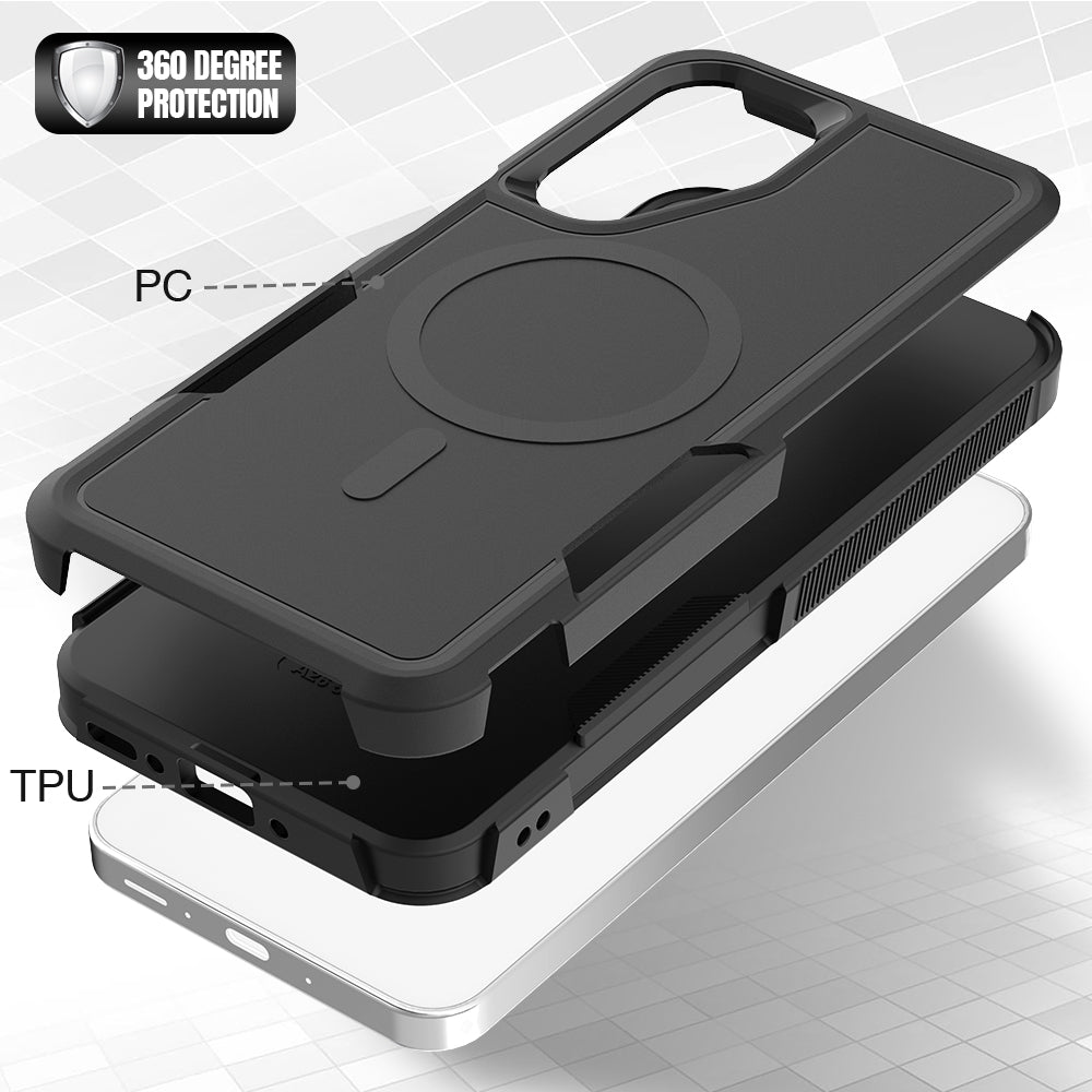 Tough On Samsung Galaxy A26 Case with MagSafe Heavy Armor Black
