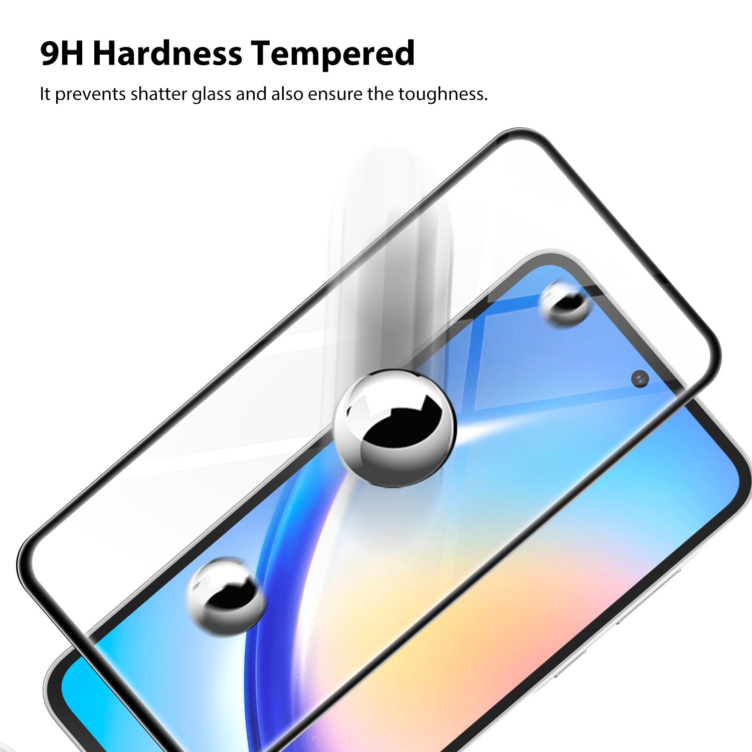Tough On Samsung Galaxy A35 5G 2.5D Tempered Glass Screen Protector Black