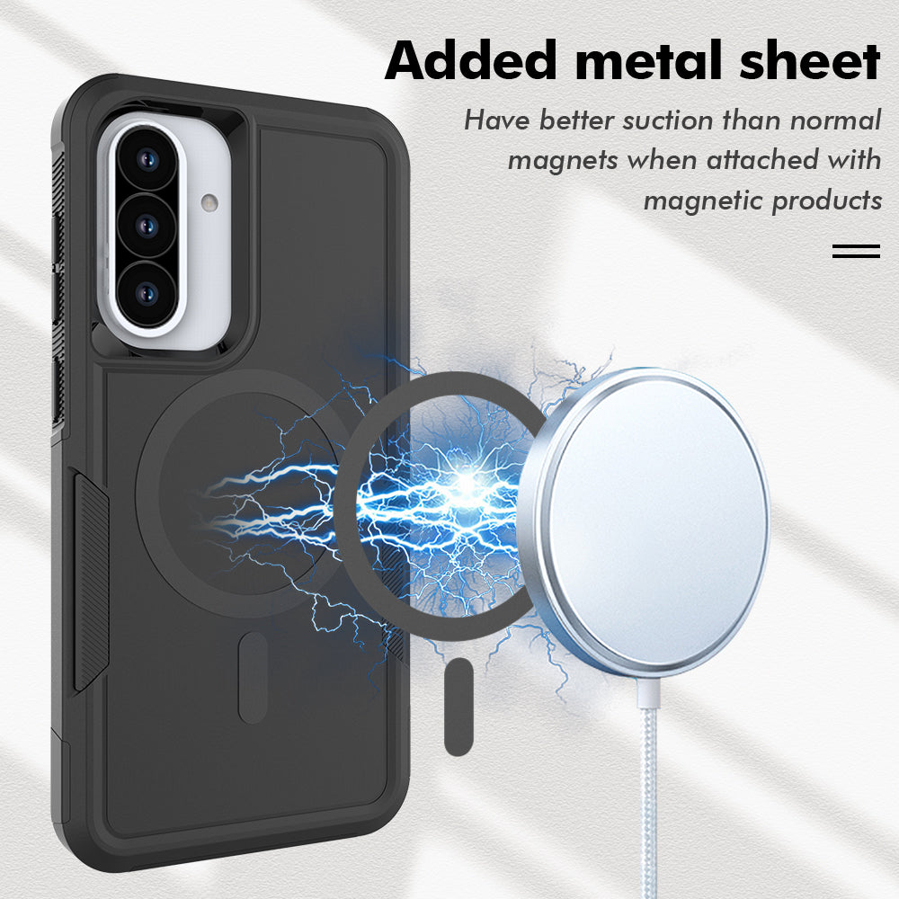 Tough On Samsung Galaxy A36 Case with MagSafe Heavy Armor Black