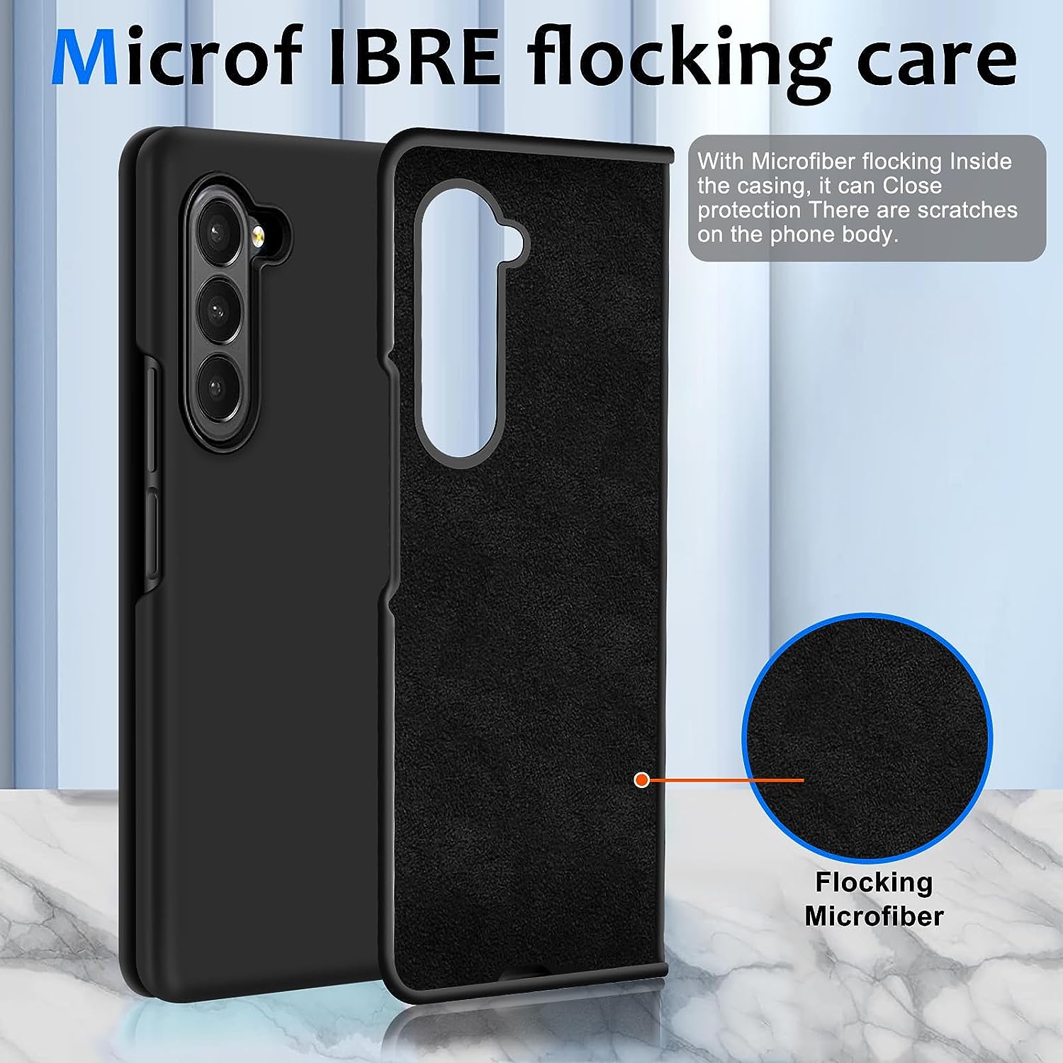 Tough On Samsung Galaxy Fold5 5G Case Strong Silicone Cover Black