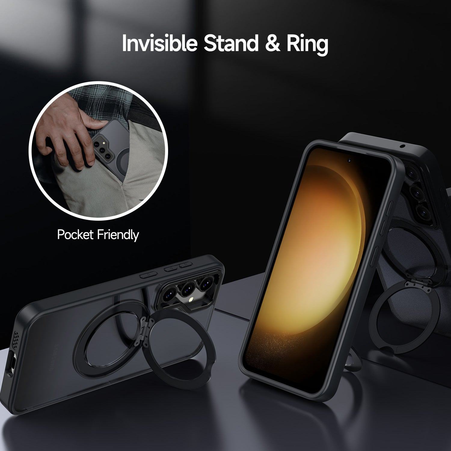 Tough On Samsung Galaxy S23 FE 5G Case 360° Rotate Stand With MagSafe