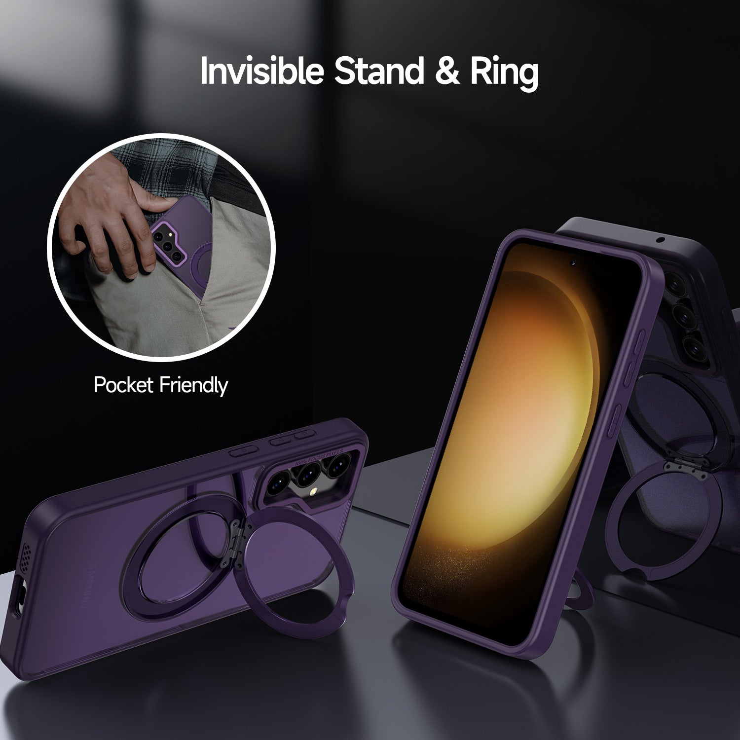 Tough On Samsung Galaxy S23 FE 5G Case 360° Rotate Stand With MagSafe