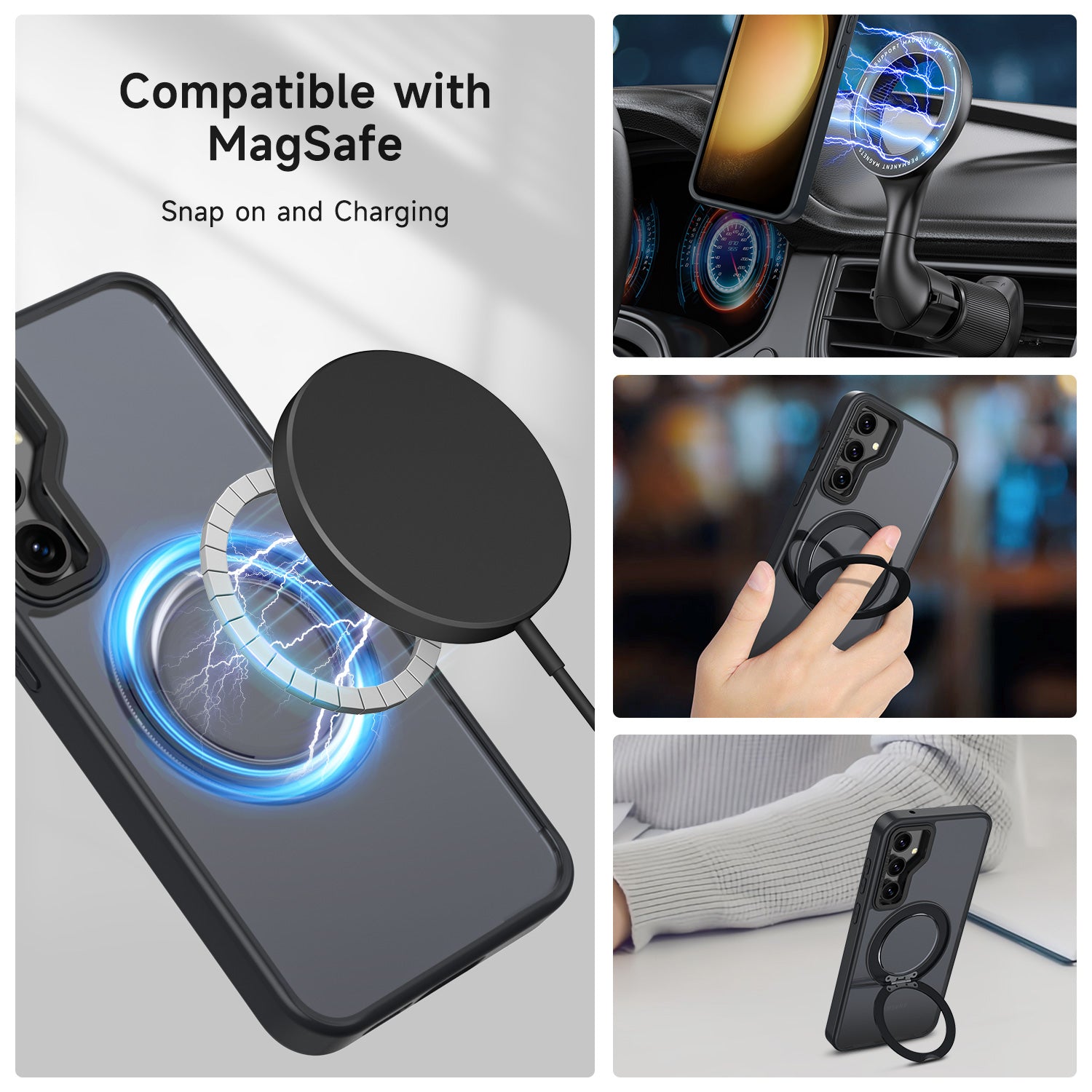 Tough On Samsung Galaxy S23 FE 5G Case 360° Rotate Stand With MagSafe