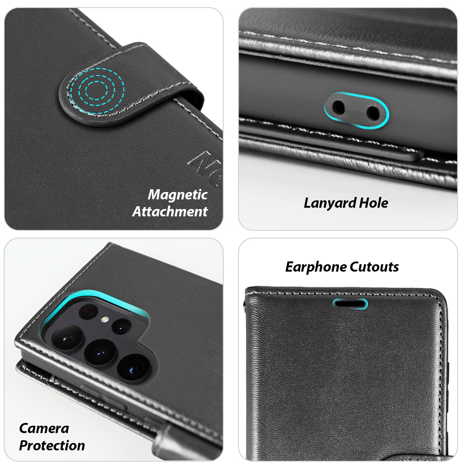 Tough On Samsung Galaxy S24 Ultra Wallet Leather Case