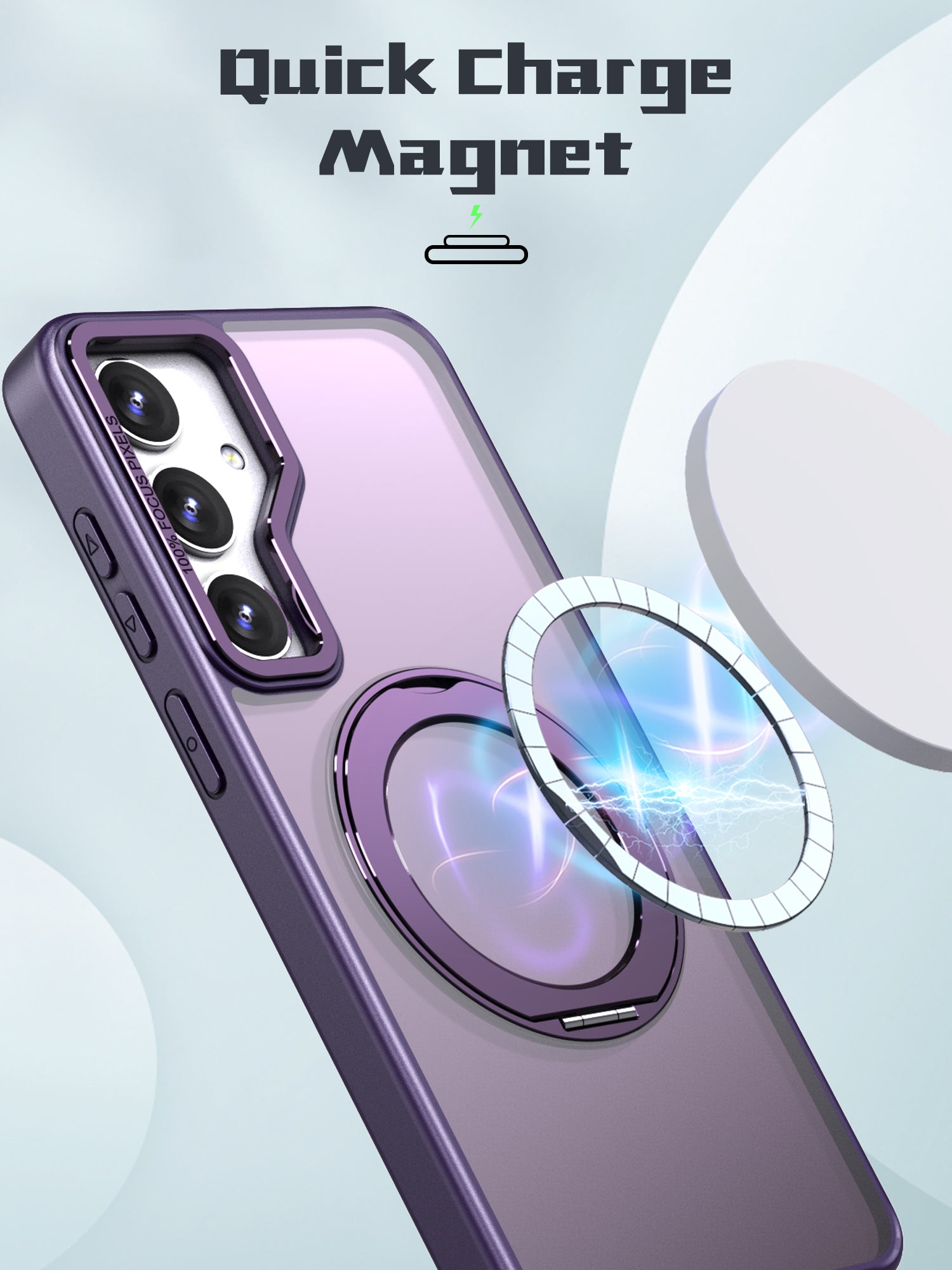 Tough On Samsung Galaxy S25 FE Case 360° Rotate Stand With MagSafe