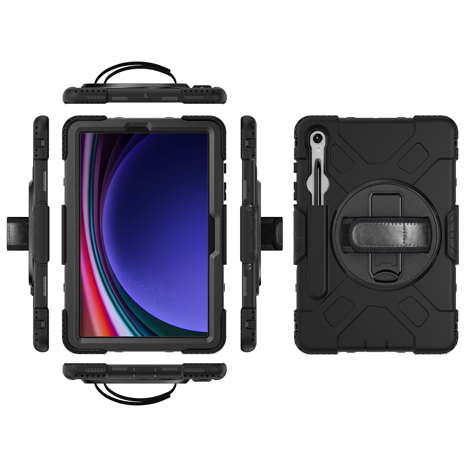 Tough On Samsung Galaxy Tab S9 Case Rugged Protection Black