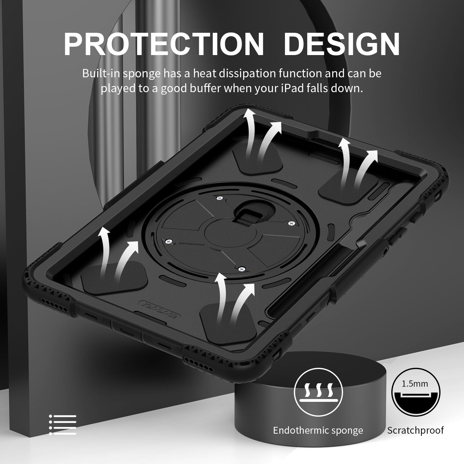 Tough On Samsung Galaxy Tab S9 / S9 FE Case Rugged Protection Black