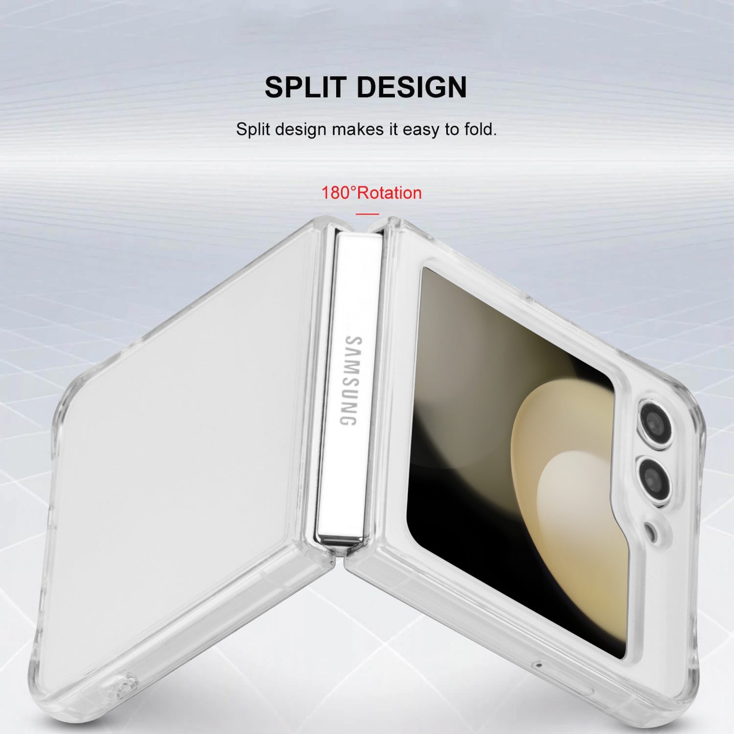 Tough On Samsung Galaxy Z Flip5 5G Case Clear Air