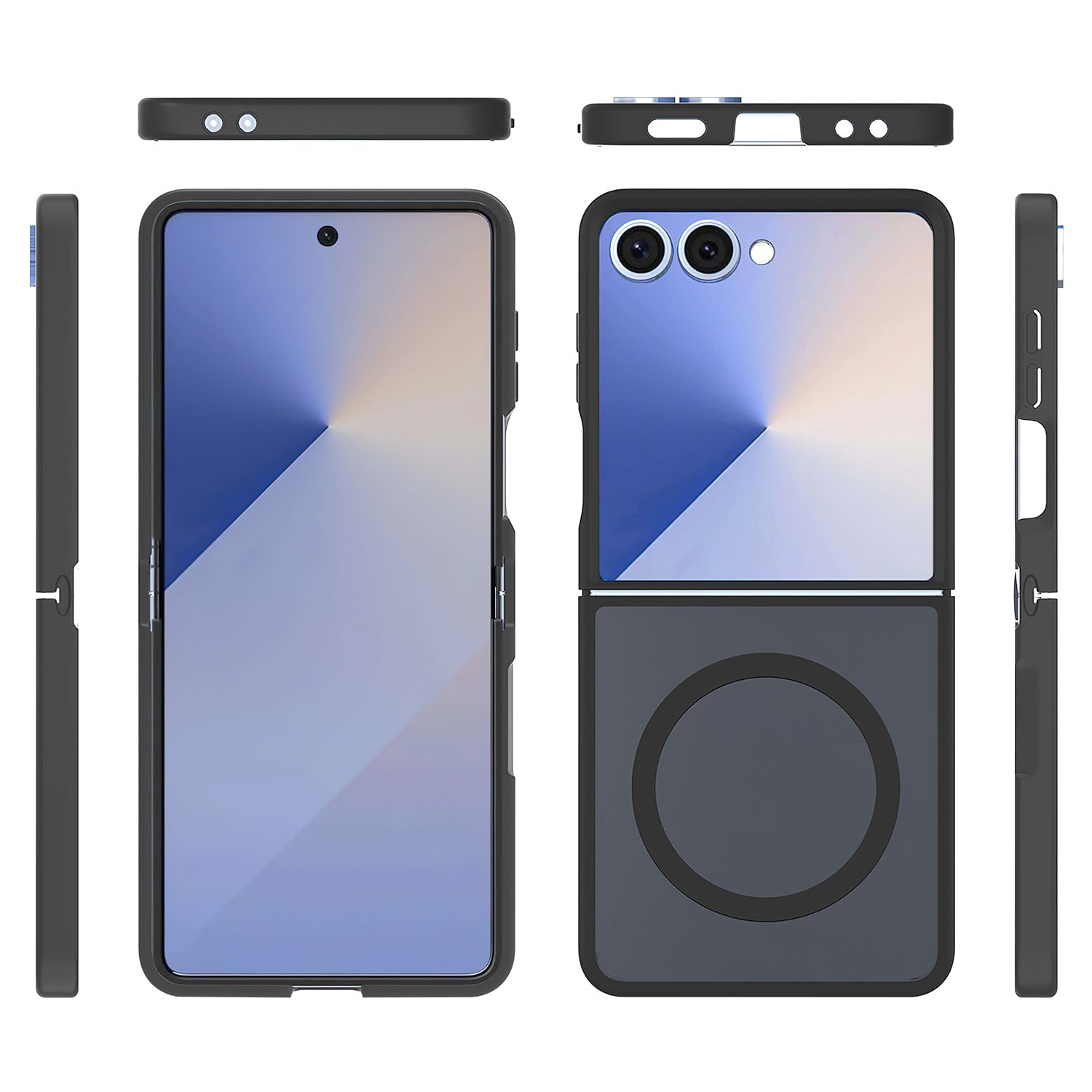 Tough On Samsung Galaxy Z Flip7 Case with MagSafe Matte Black