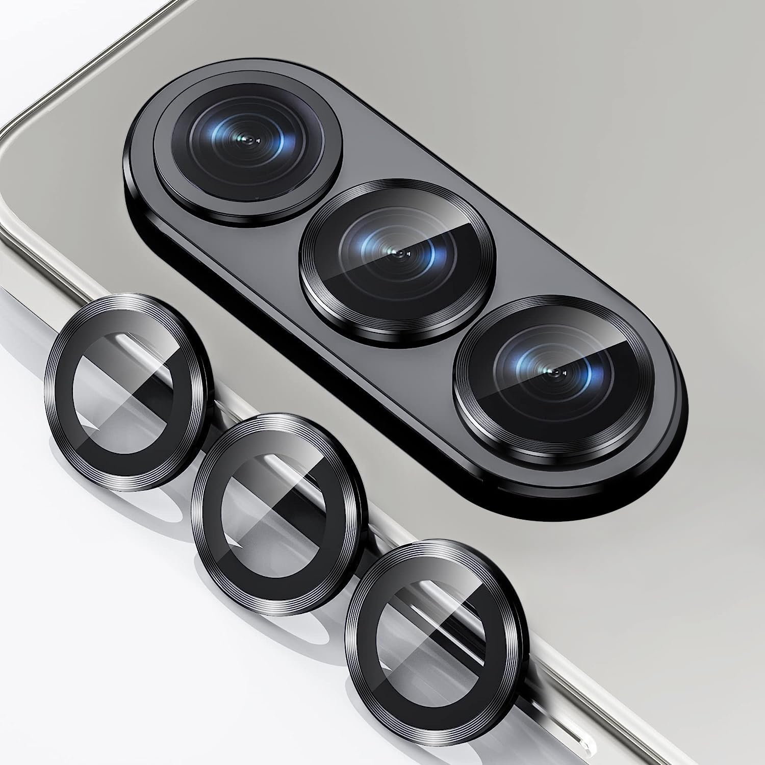 Tough On Samsung Galaxy Z Fold6 Camera lens Protector Tempered Glass Individual Ring