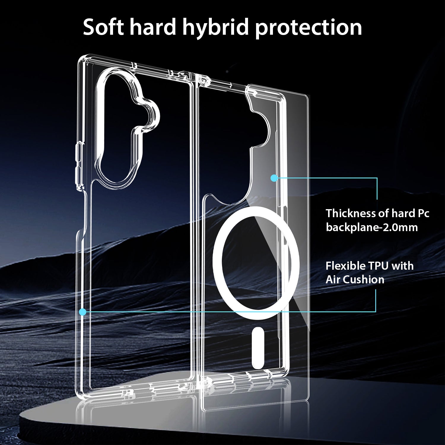 Tough On Samsung Galaxy Z Fold7 Case with MagSafe Clear Air
