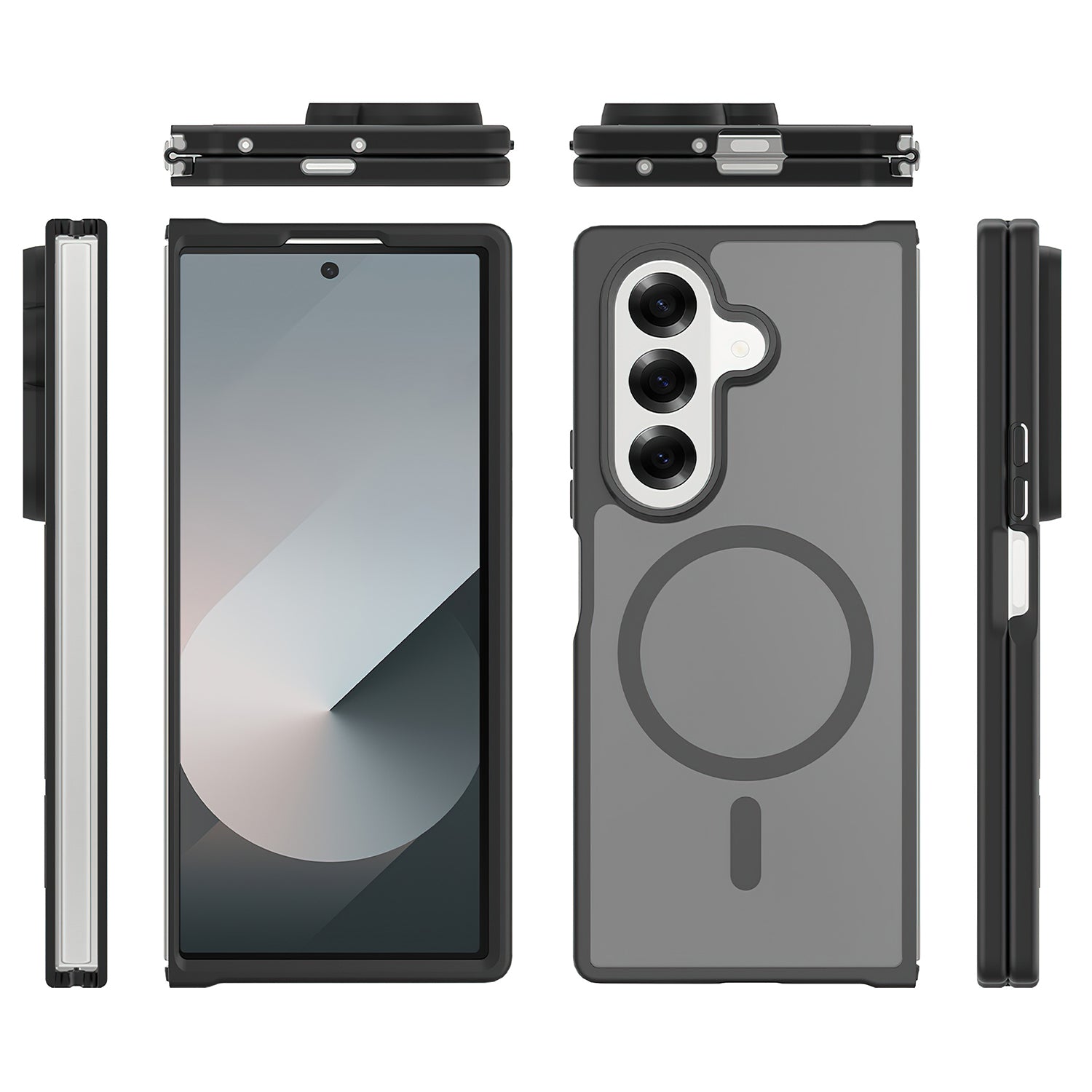Tough On Samsung Galaxy Z Fold7 Case with MagSafe Matte Black