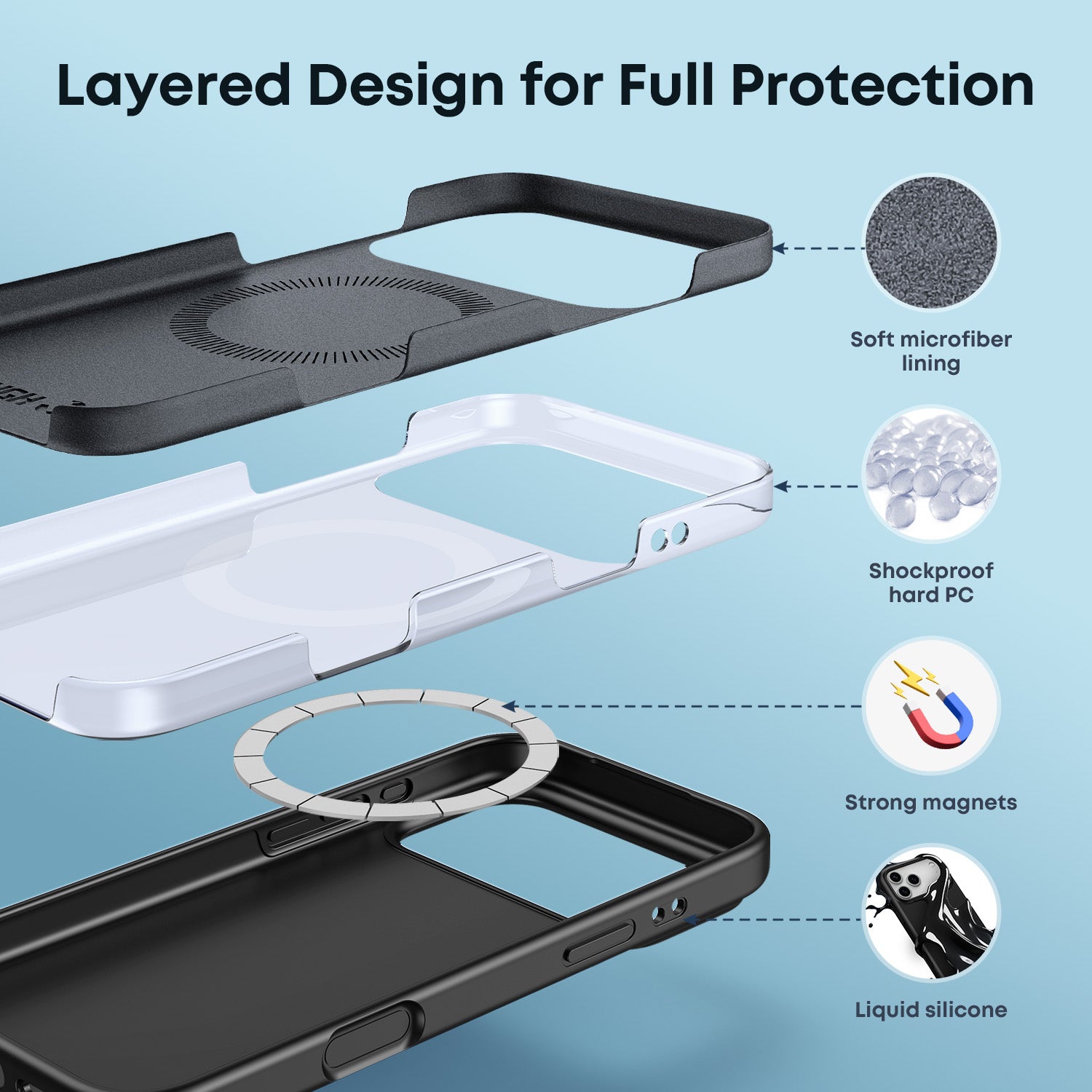 Tough On Silicone MagSafe Case with Camera Control for iPhone 17 Series
