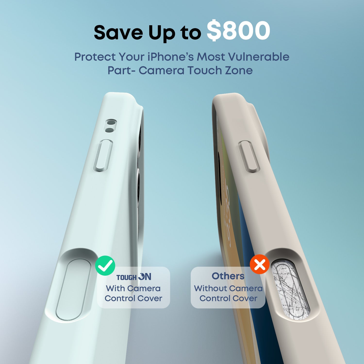 Tough On Silicone MagSafe Case with Camera Control for iPhone 17 Series