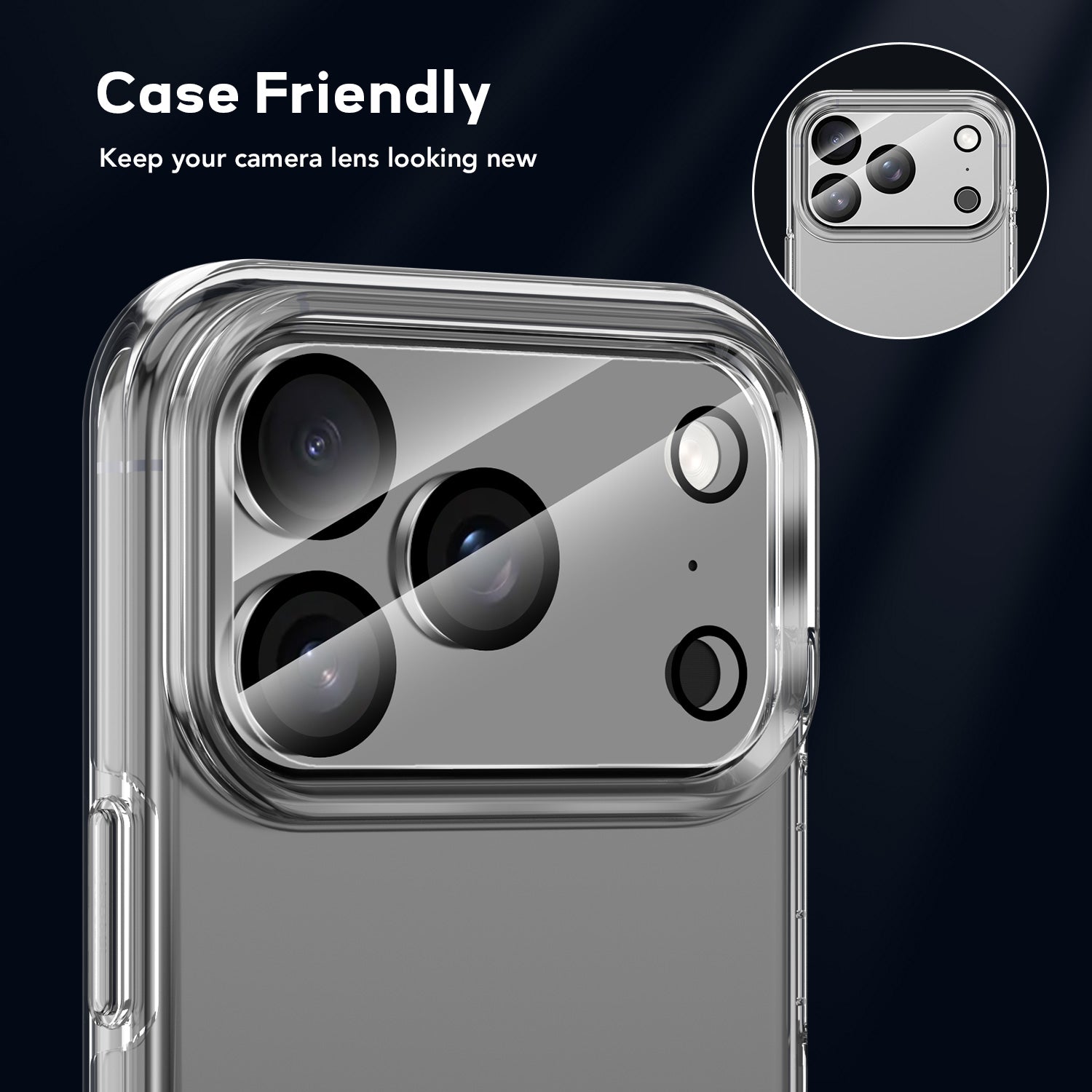 Tough On Rear Camera Protector Tempered Glass for iPhone 17 Series