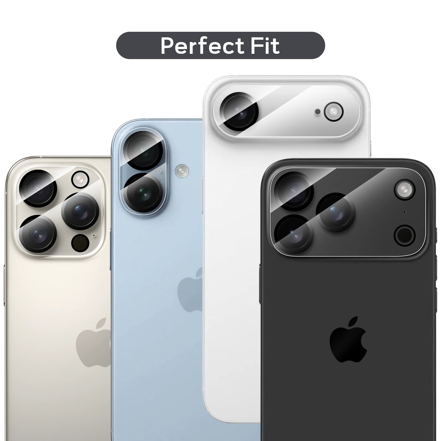 Tough On Rear Camera Protector Tempered Glass for iPhone 17 Series