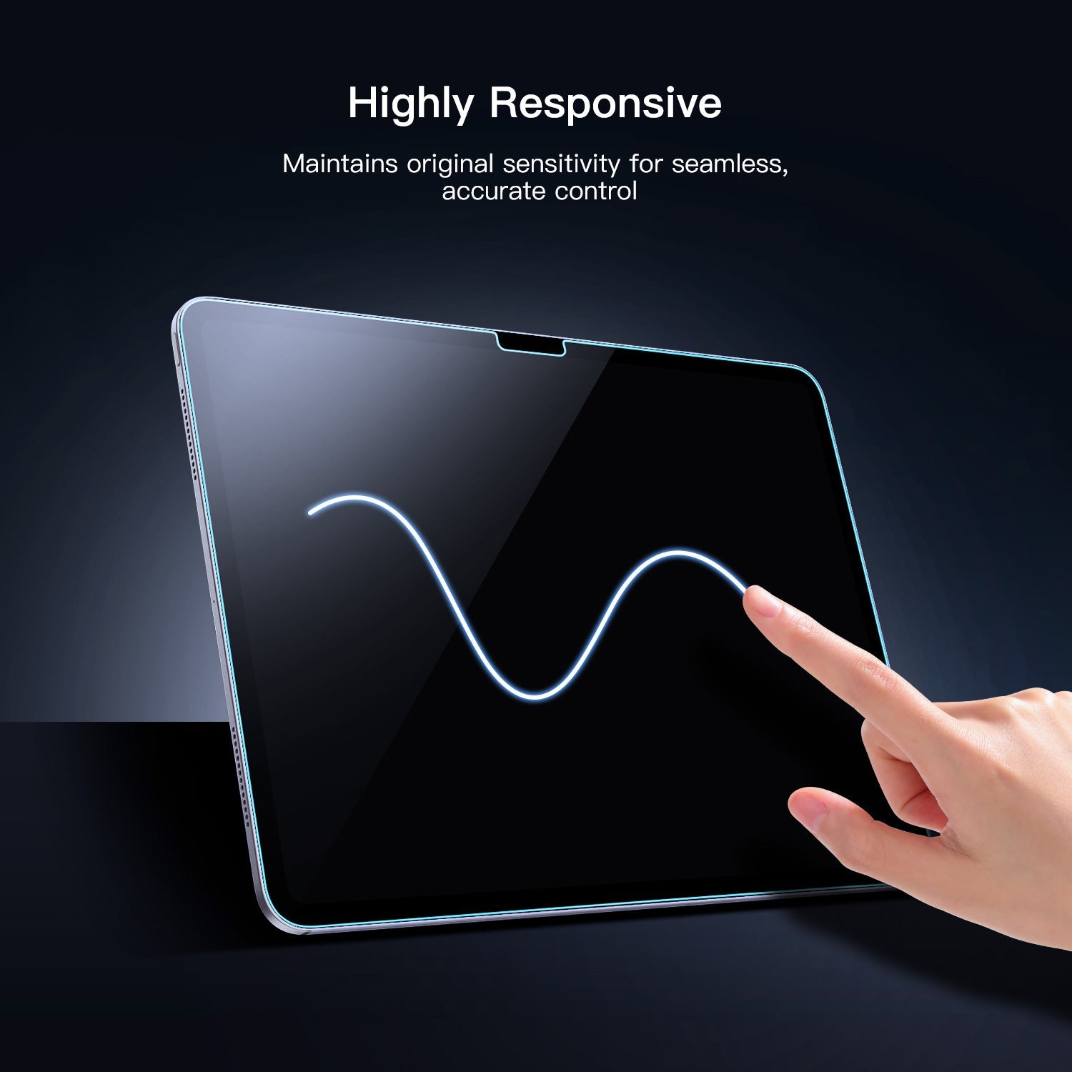 Tough On Screen Protector Tempered Glass 2 Pack for iPad