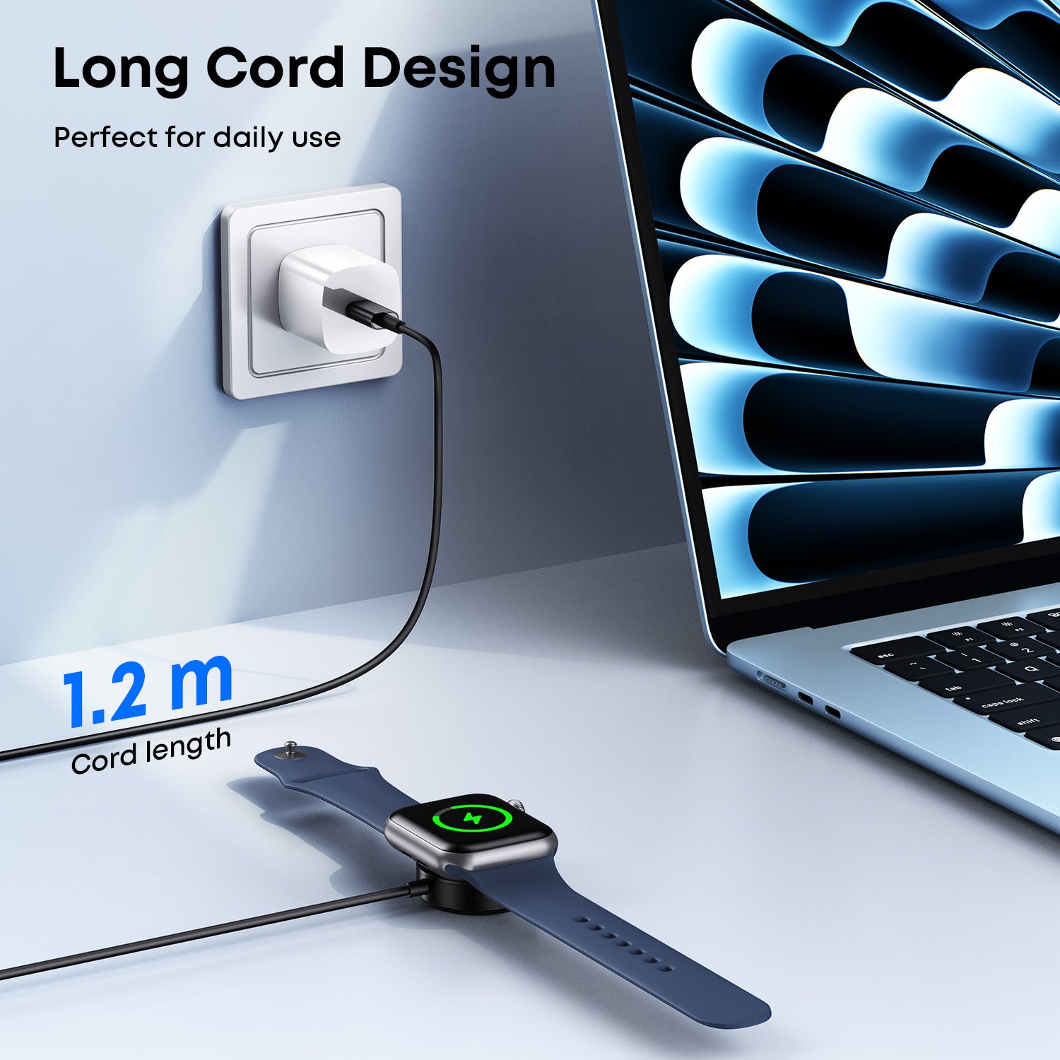 Tough On Universal Wireless Charger for Apple Watch & Galaxy Watch