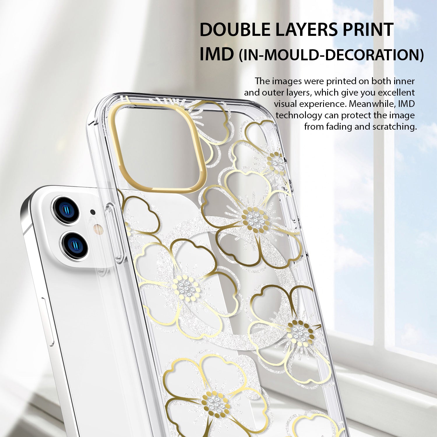 Tough On iPhone 11 Case Floral Emerald With MagSafe