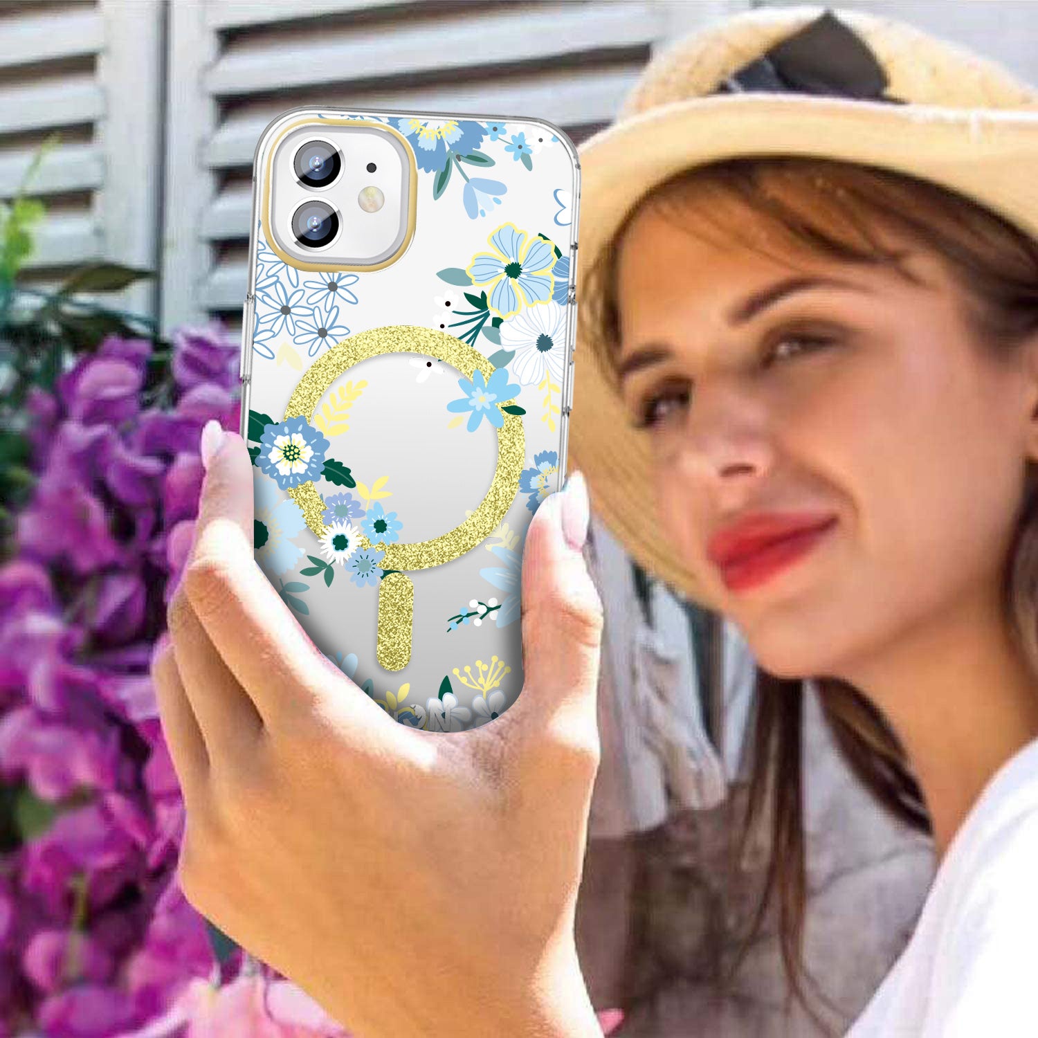 Tough On iPhone 11 Case Floral Emerald With MagSafe