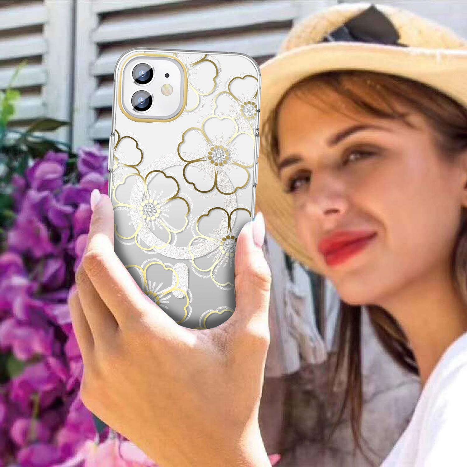 Tough On iPhone 11 Case Floral Emerald With MagSafe